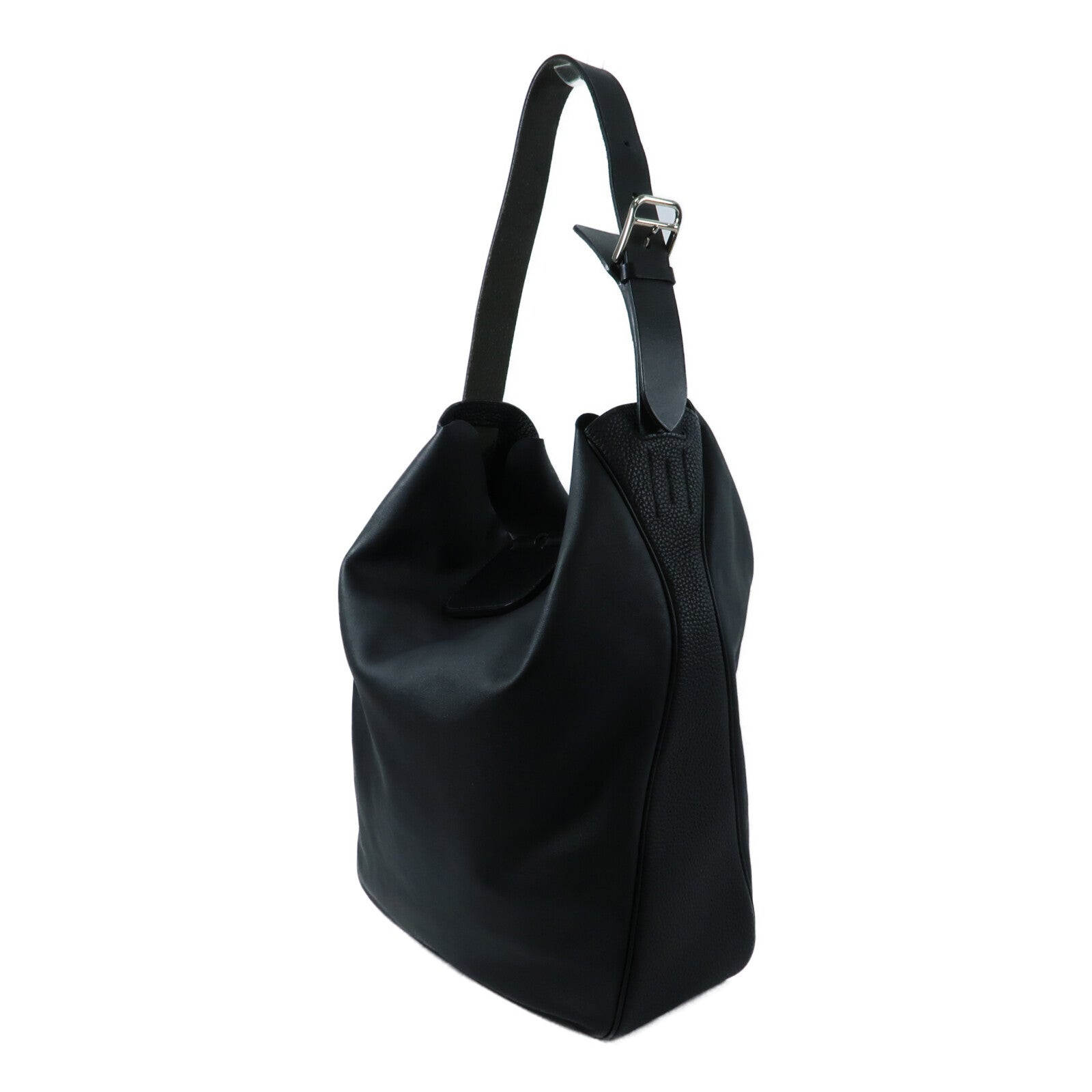 HERMES Swift皮革/Togo皮革Virevolte Bag手挽袋Noir
