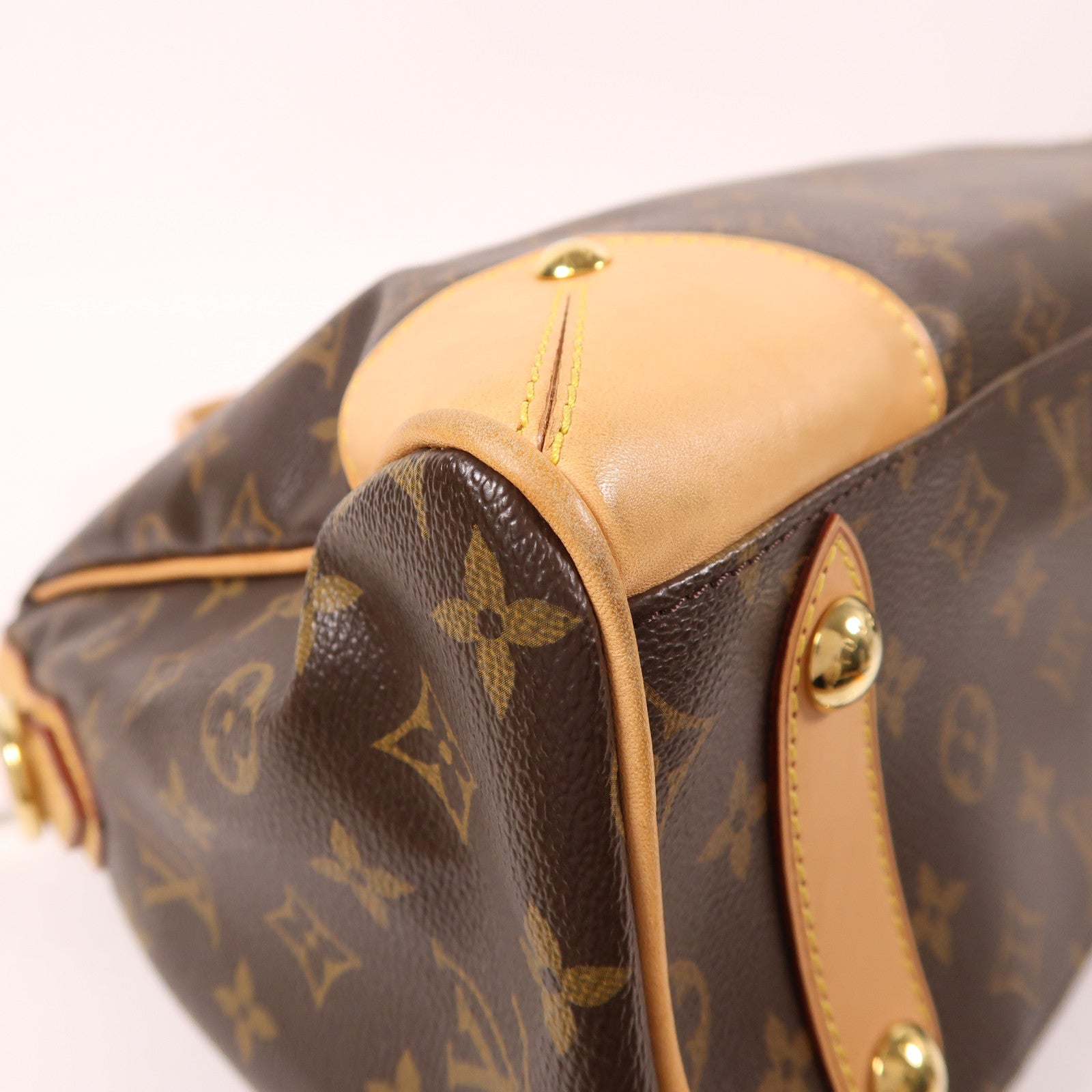 LOUIS VUITTON Monogram Retiro PM金扣手挽肩背兩用袋棕色