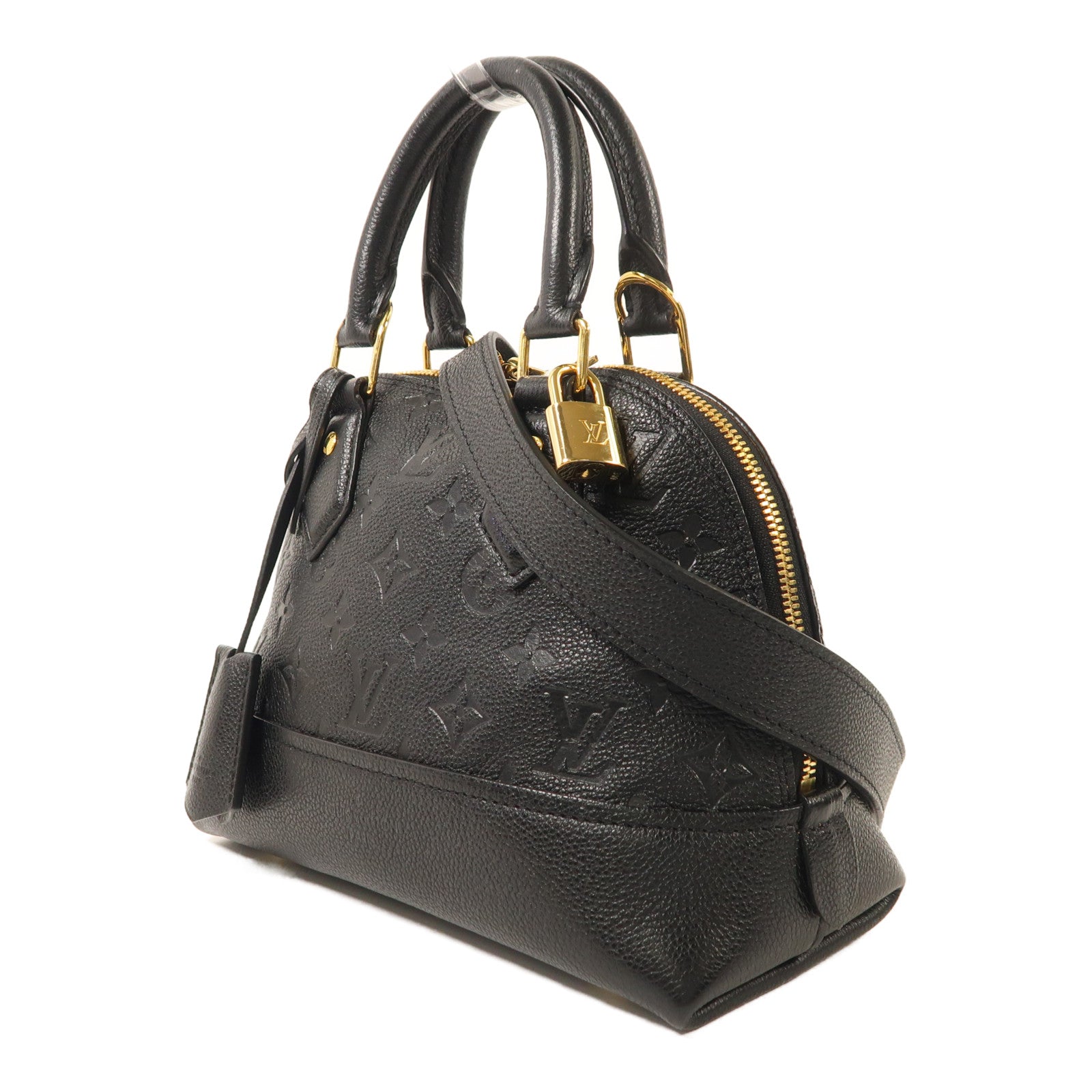 LOUIS VUITTON Monogram Empreinte Neo Alma BB金扣手挽肩背兩用袋
