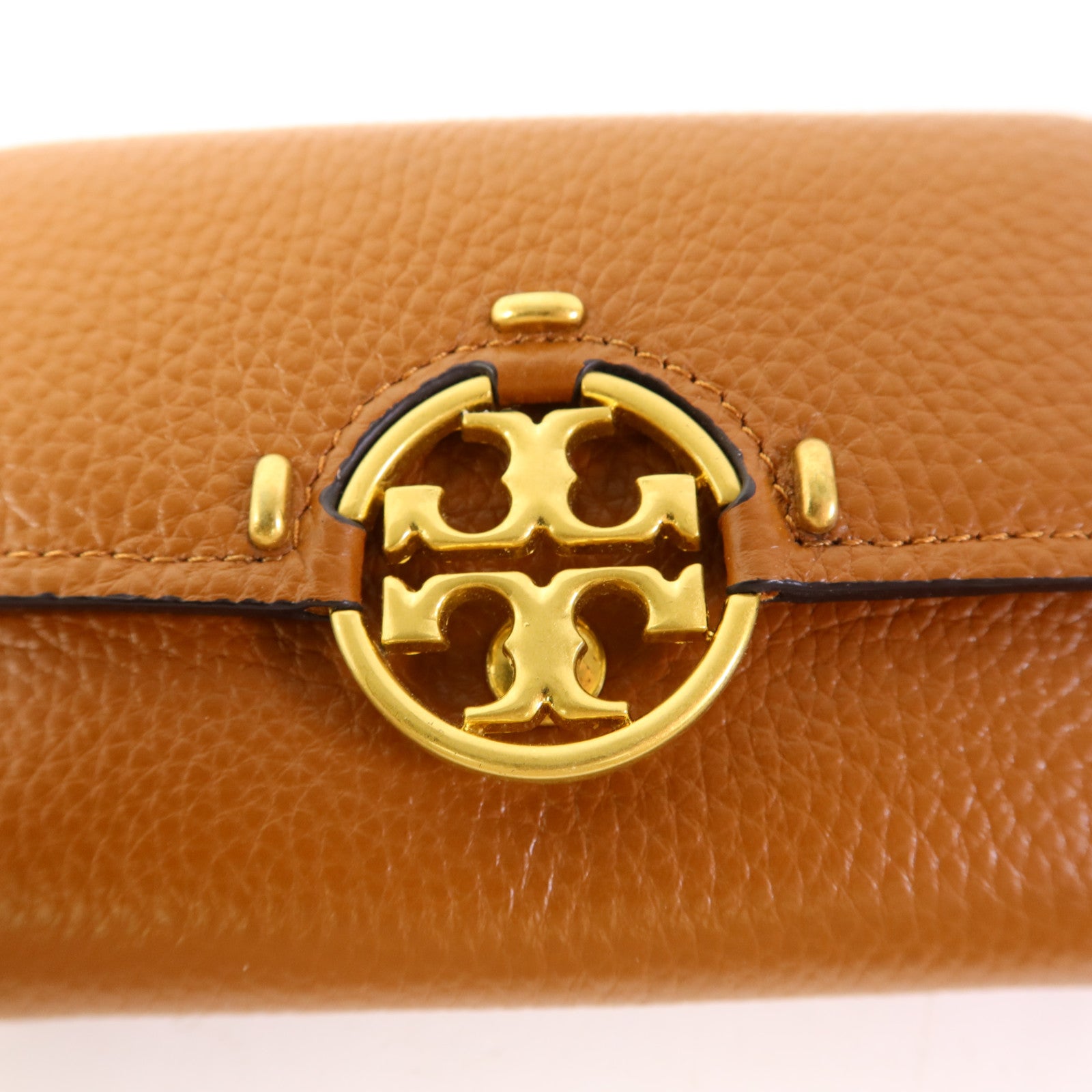 Tory Burch 牛皮皮革Bifold Wallet金扣錢包
