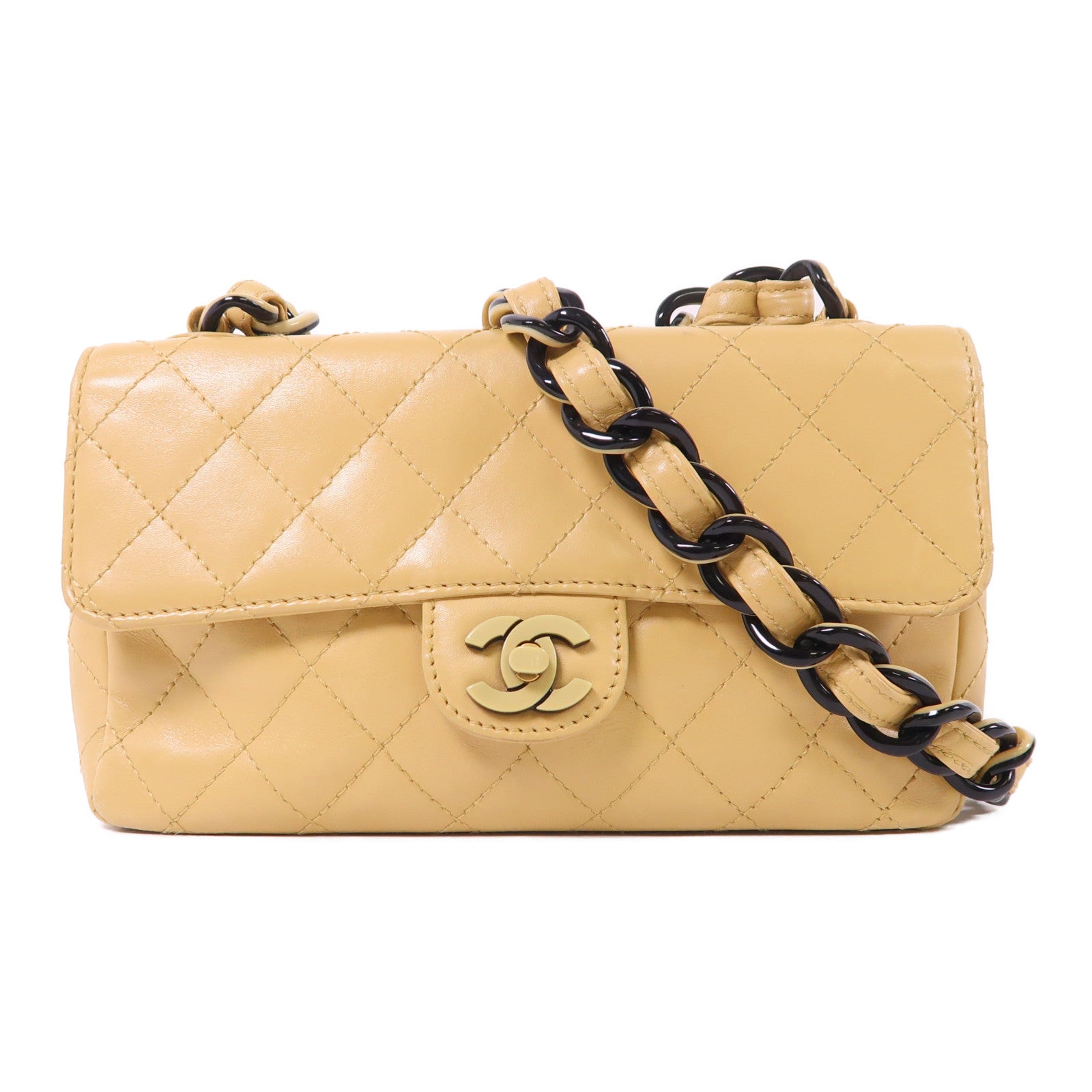 CHANEL 羊皮皮革Chain Shoulder鏈帶肩背袋