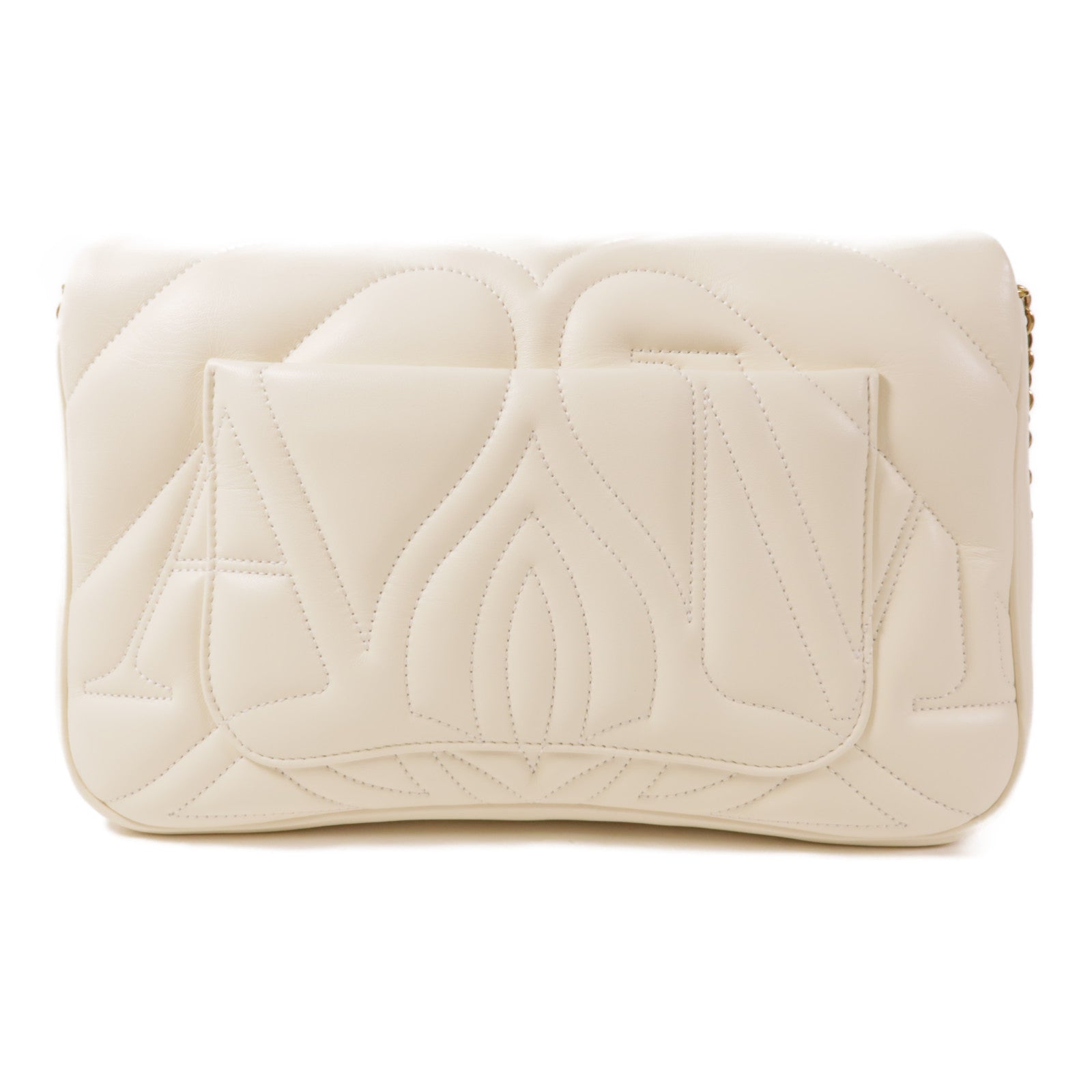 SELECTION GHW Shoulder Bag 7557031BLE19210 Lambskin Leather White