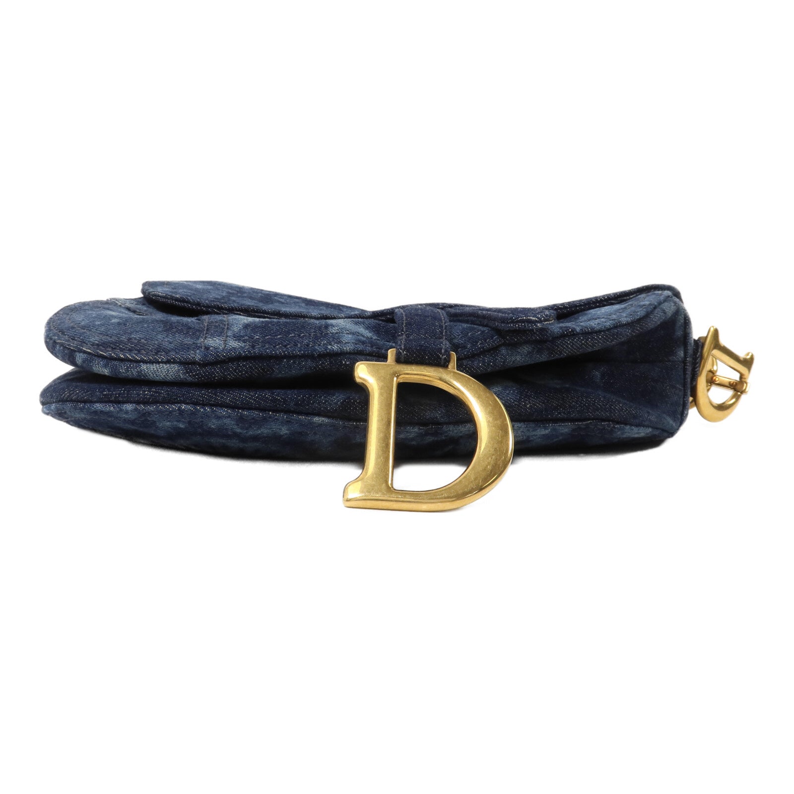 Dior 牛仔布Saddle手挽肩背兩用袋