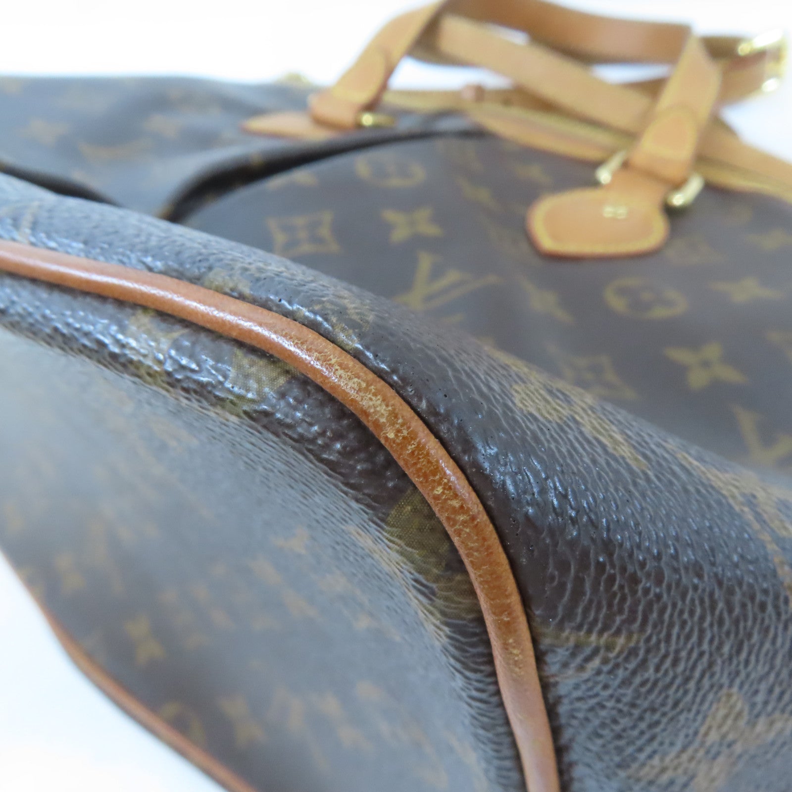 LOUIS VUITTON Monogram Palermo PM金扣手挽肩背兩用袋棕色