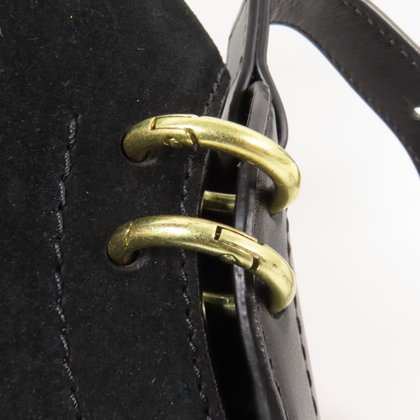 SEE BY CHLOE 牛皮皮革/麂皮皮革Shoulder Bag金扣肩背袋