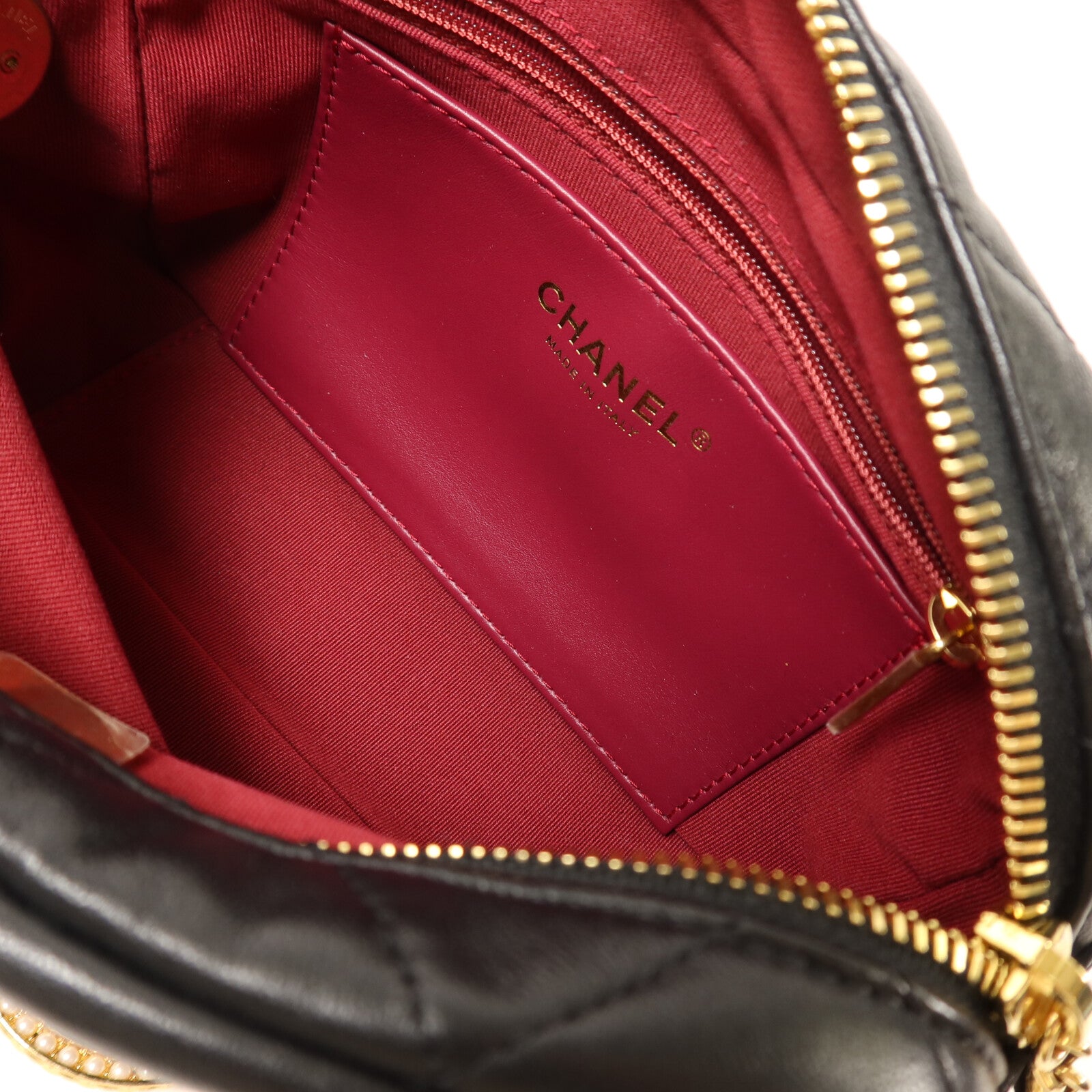 CHANEL 牛皮皮革Chain Shoulder鏈帶肩背袋