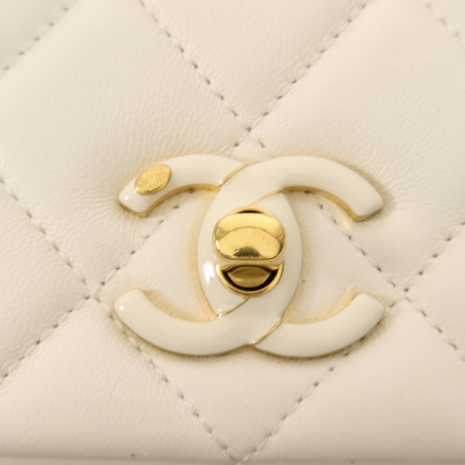 CHANEL 牛皮皮革Chain Shoulder Bag金扣鏈帶肩背袋