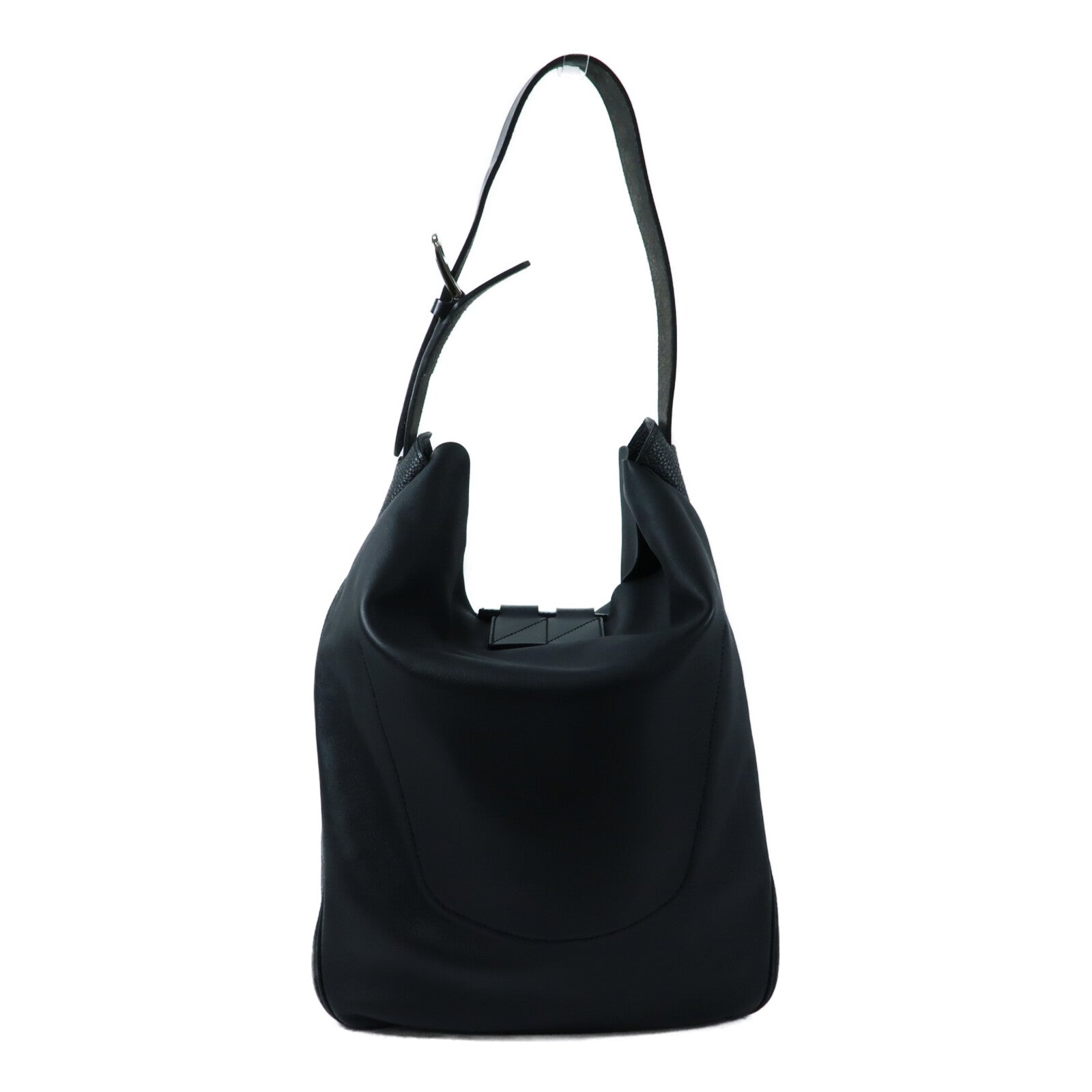 HERMES Swift皮革/Togo皮革Virevolte Bag手挽袋Noir