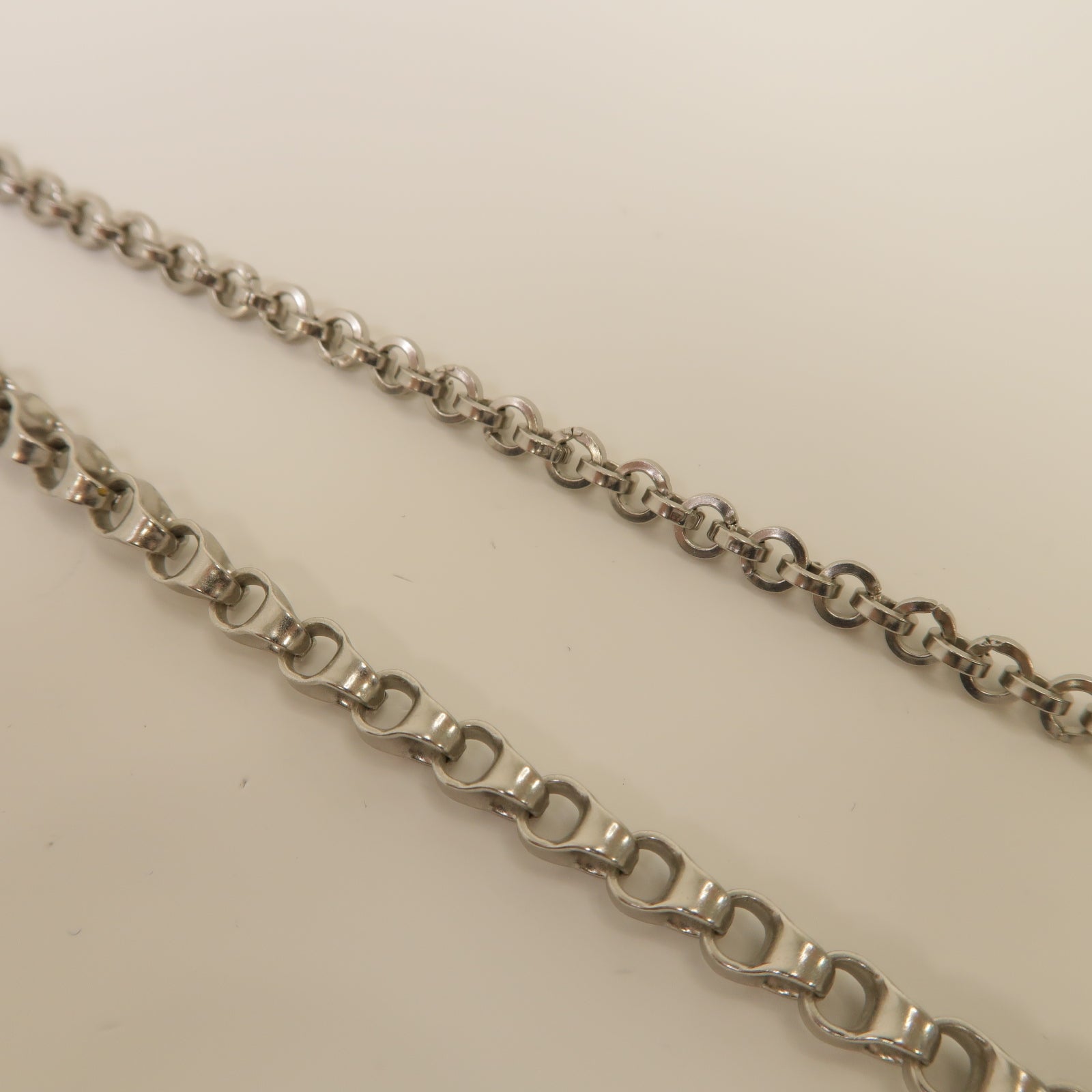 CHANEL 金屬/PVC Chain Belt腰帶粉紅色/銀色