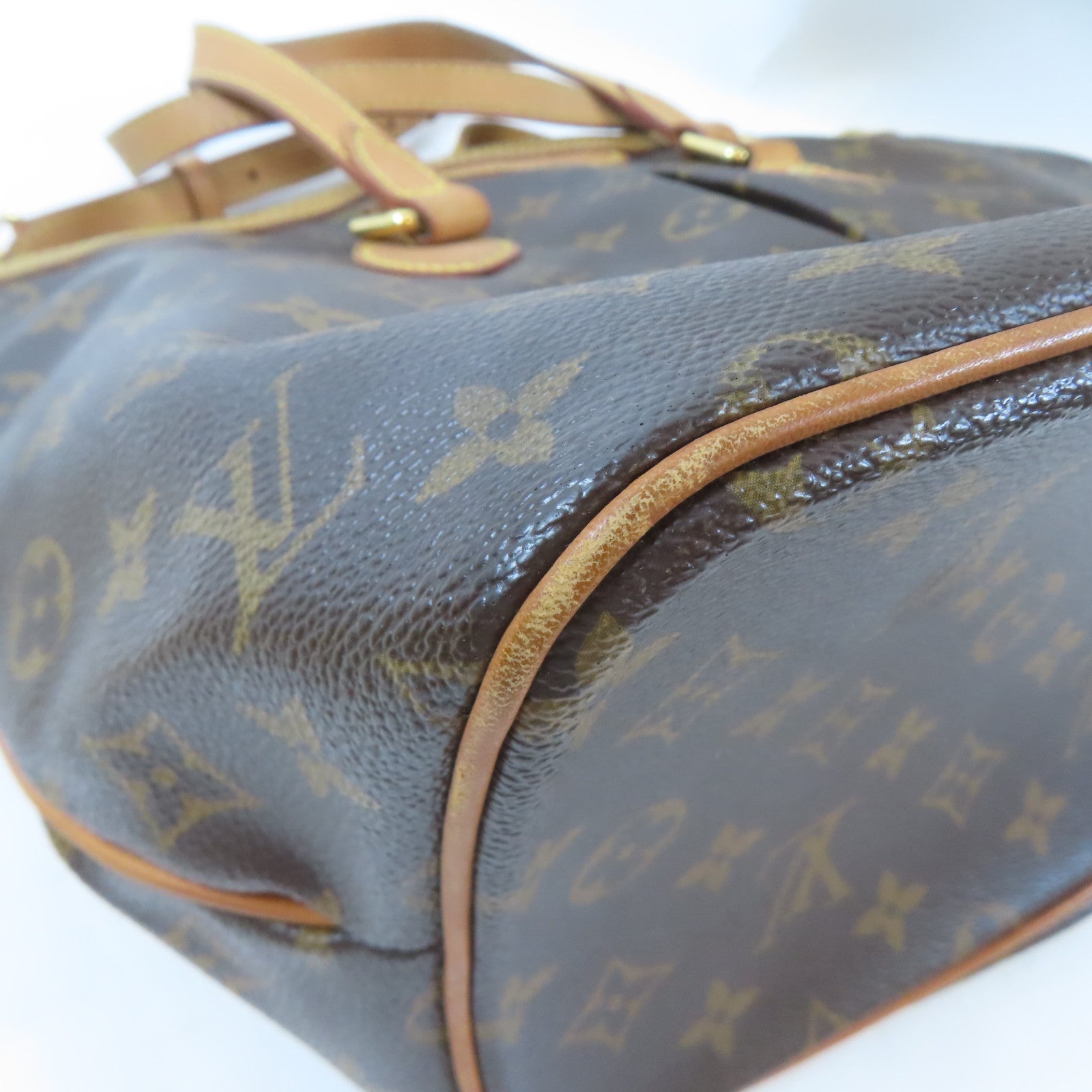 LOUIS VUITTON Monogram Palermo PM金扣手挽肩背兩用袋棕色