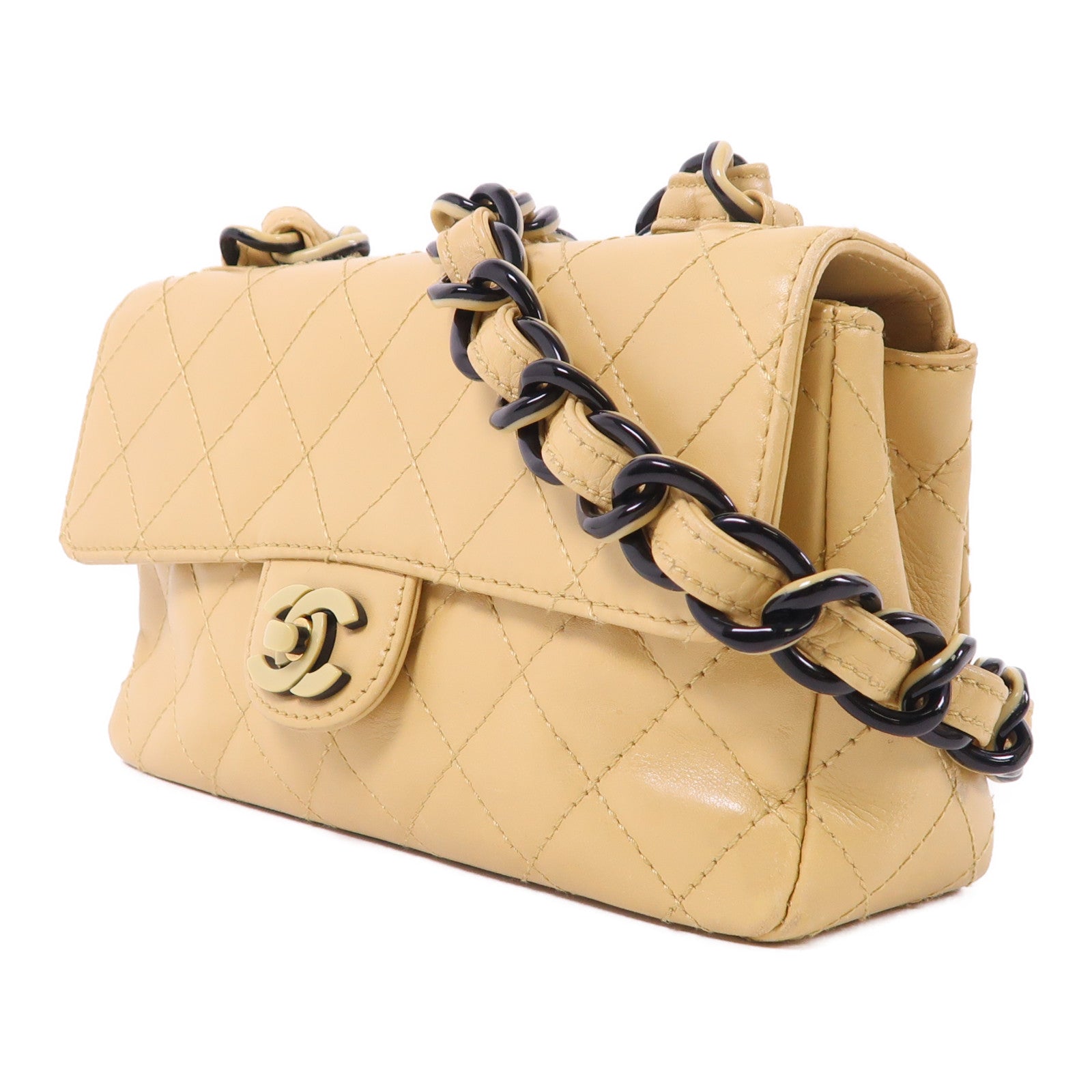 CHANEL 羊皮皮革Chain Shoulder鏈帶肩背袋