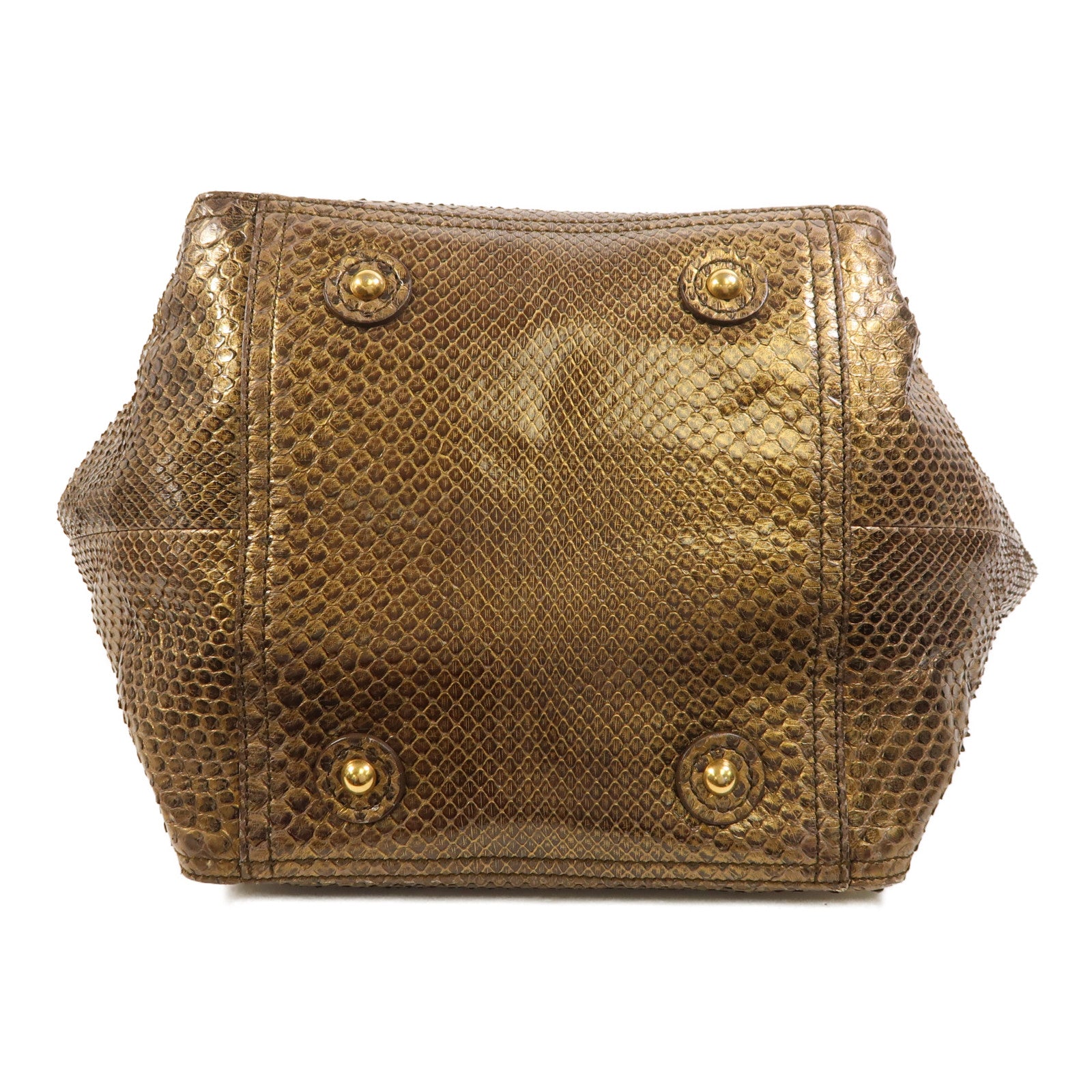 SAINT LAURENT 蛇皮皮革Shoulder Bag金扣肩背袋