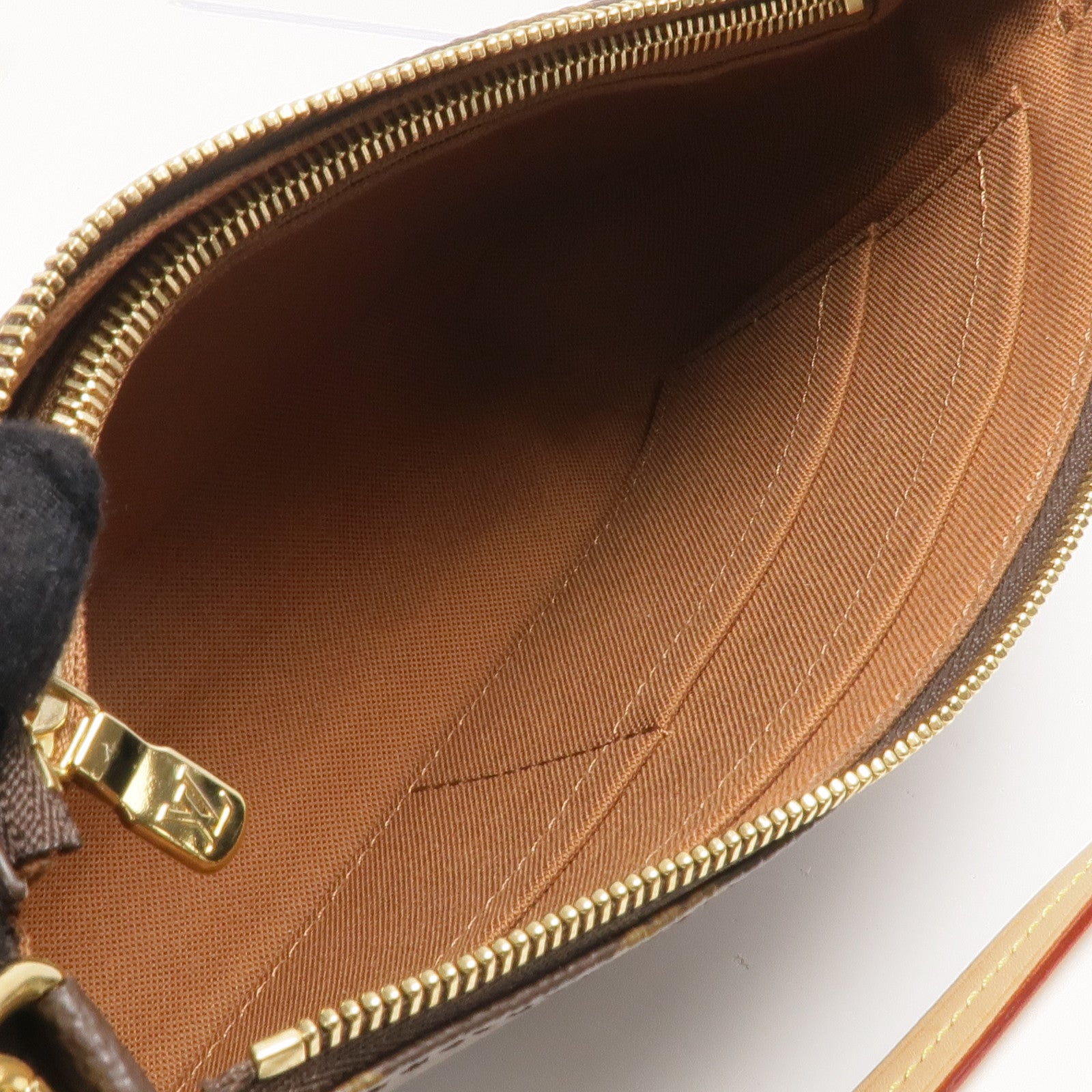 LOUIS VUITTON Monogram Pochette Accessoires金扣手挽肩背兩用袋