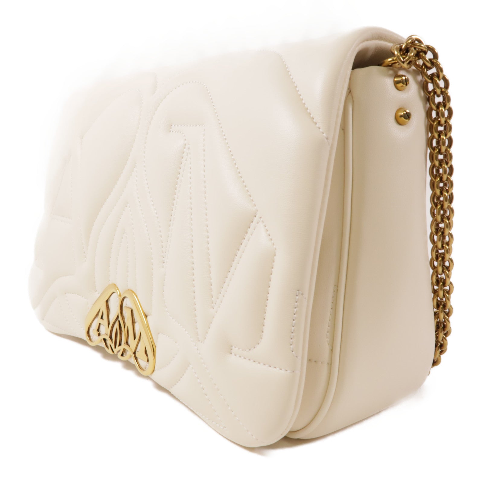 SELECTION GHW Shoulder Bag 7557031BLE19210 Lambskin Leather White