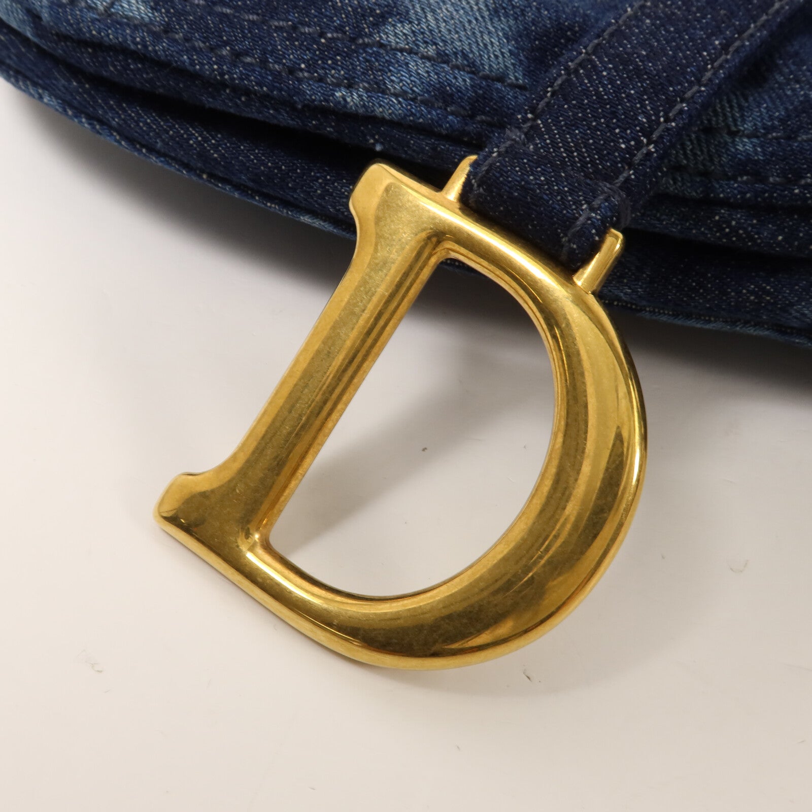 Dior 牛仔布Saddle手挽肩背兩用袋
