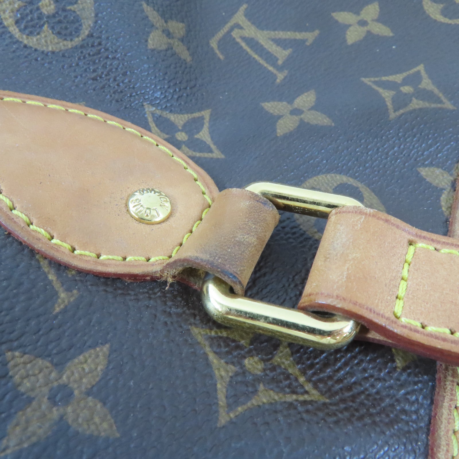 LOUIS VUITTON Monogram Palermo PM金扣手挽肩背兩用袋棕色