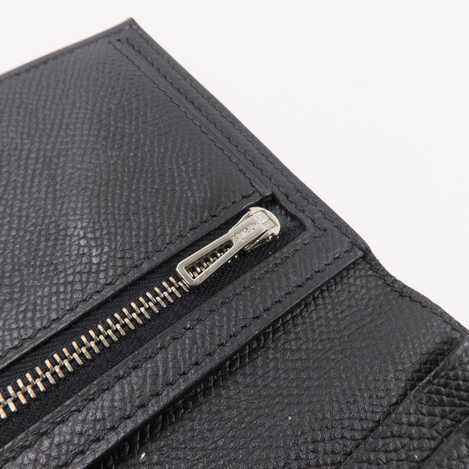 HERMES Epsom皮革Bearn Long Wallet長錢包Noir