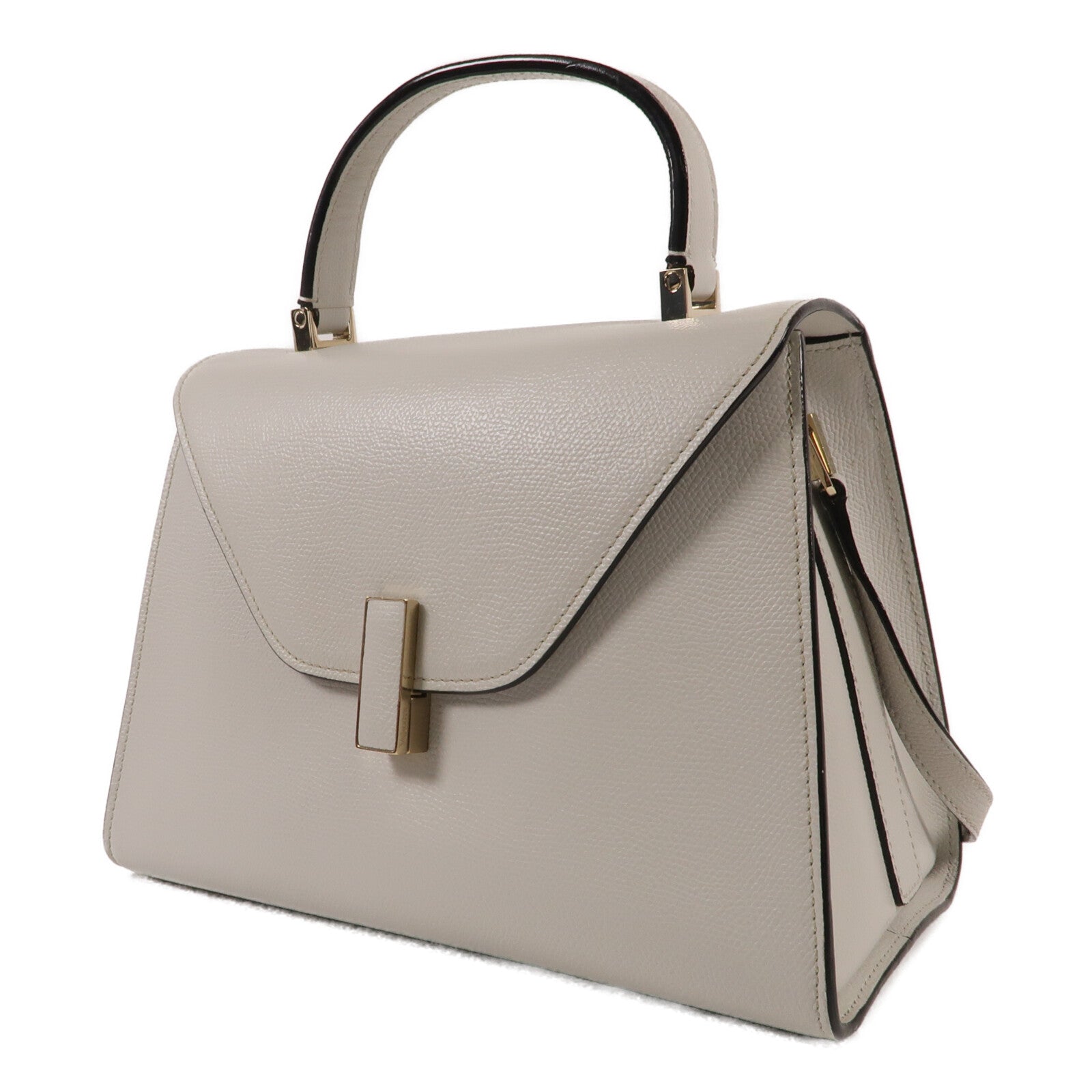 SELECTION 牛皮皮革Vakexlra Inside Top Handle金扣手挽肩背兩用袋