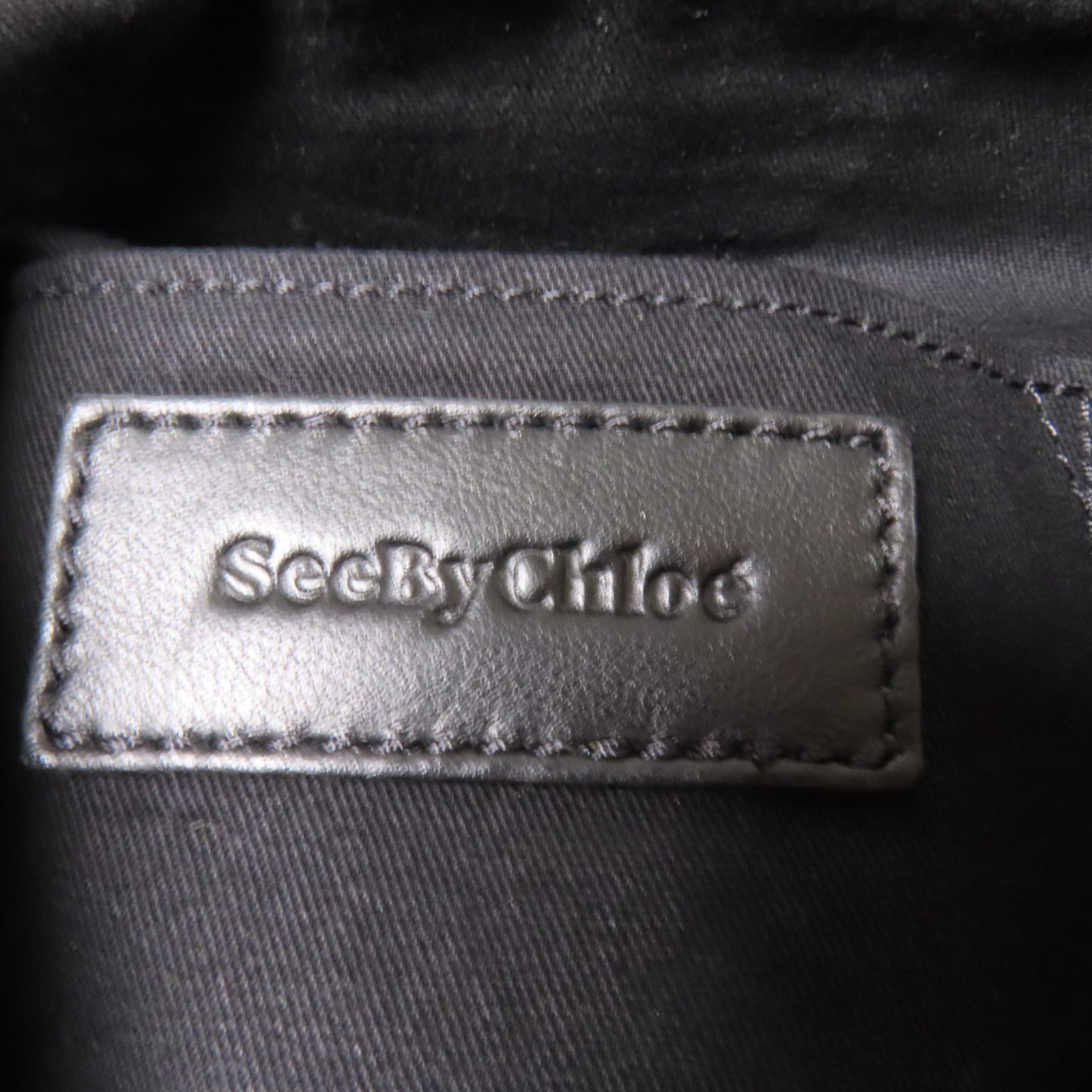 SEE BY CHLOE 牛皮皮革/麂皮皮革Shoulder Bag金扣肩背袋