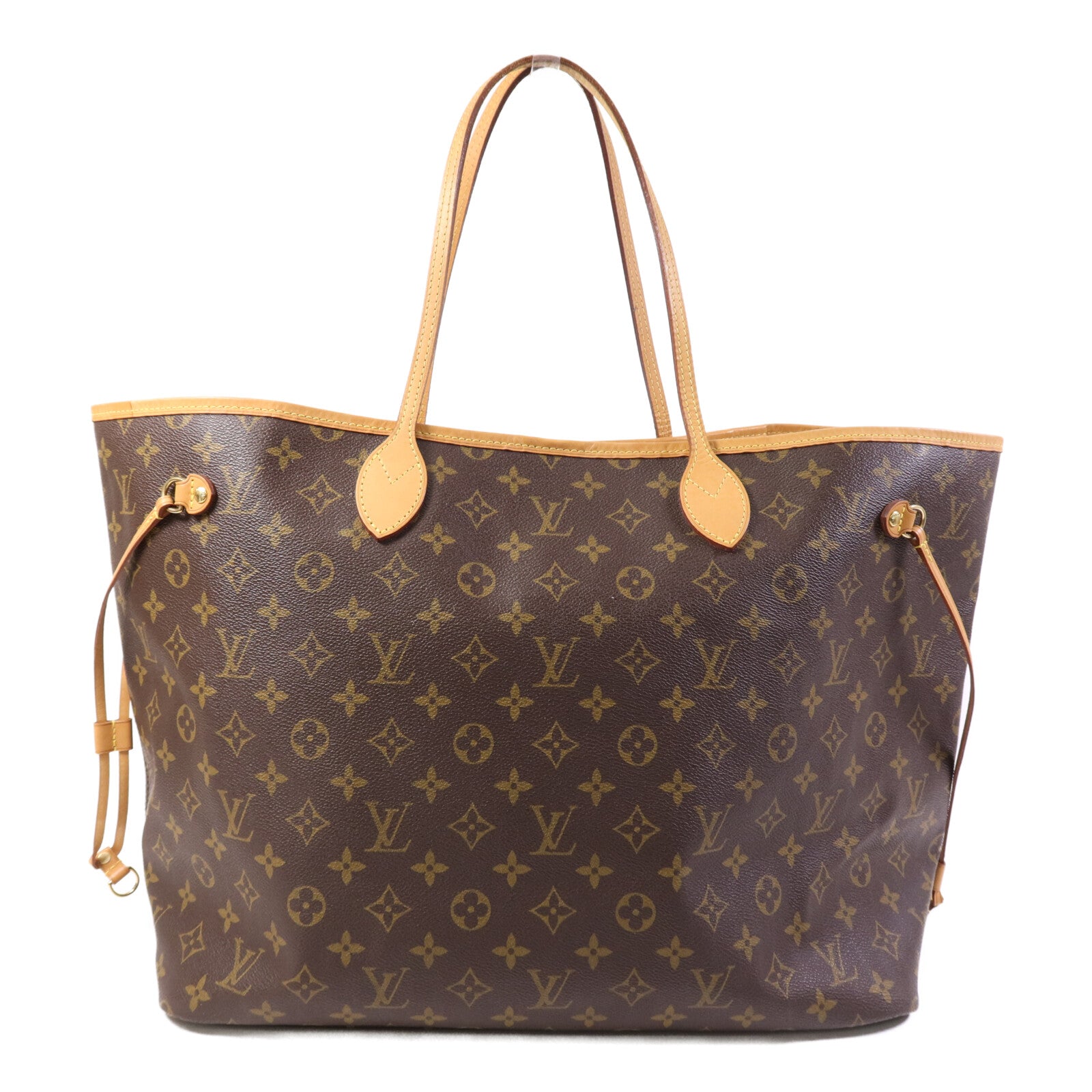 LOUIS VUITTON Monogram Neverfull GM金扣手挽袋