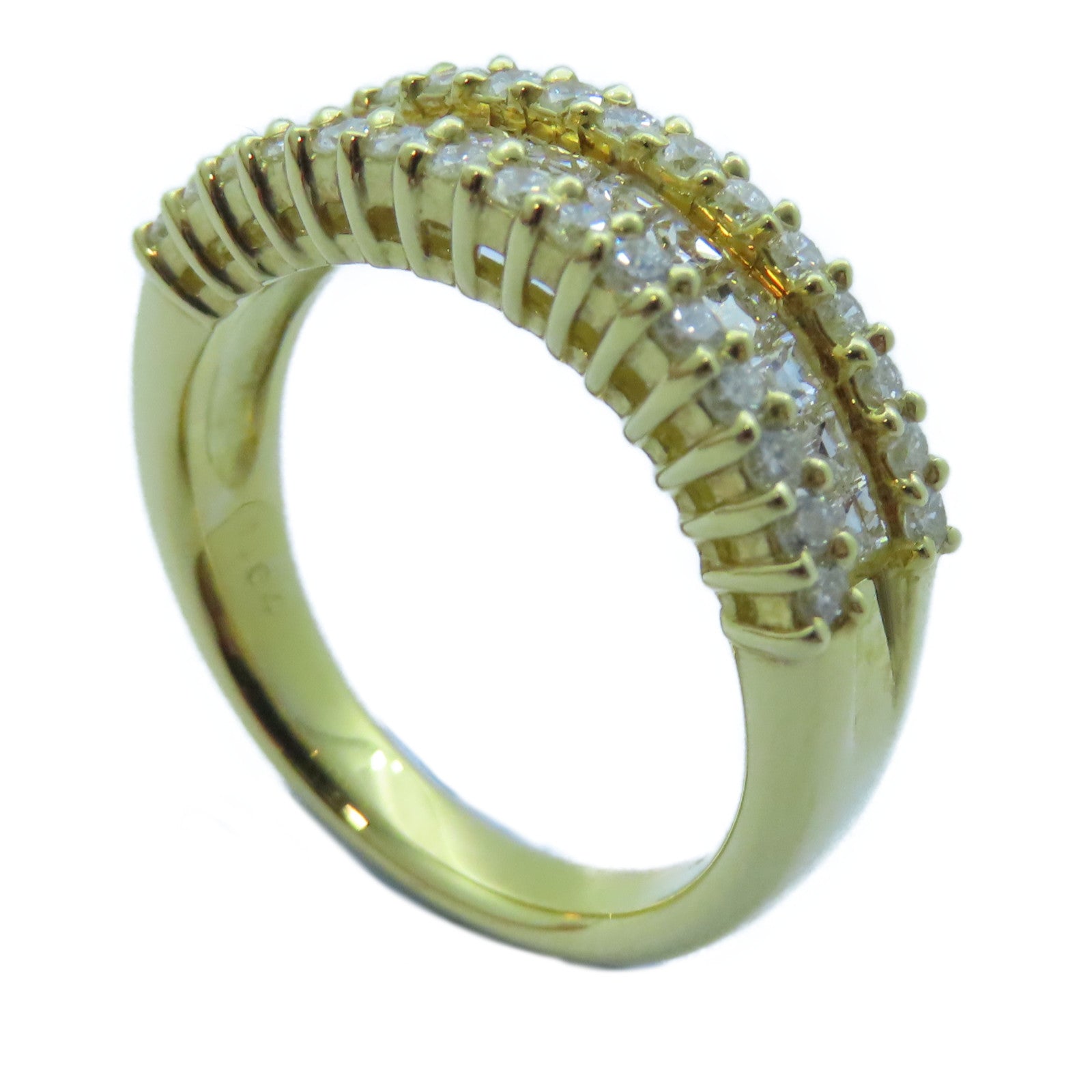 JEWELRY 【激減優惠】18K黃金Diamond Ring 1.04ct鑽石戒指US#5.75