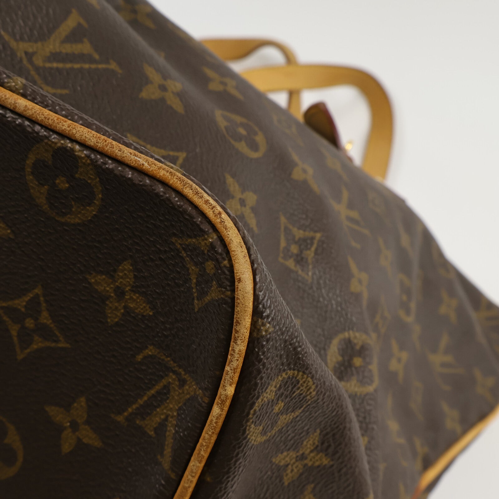 LOUIS VUITTON Monogram Palermo GM手挽肩背兩用袋棕色