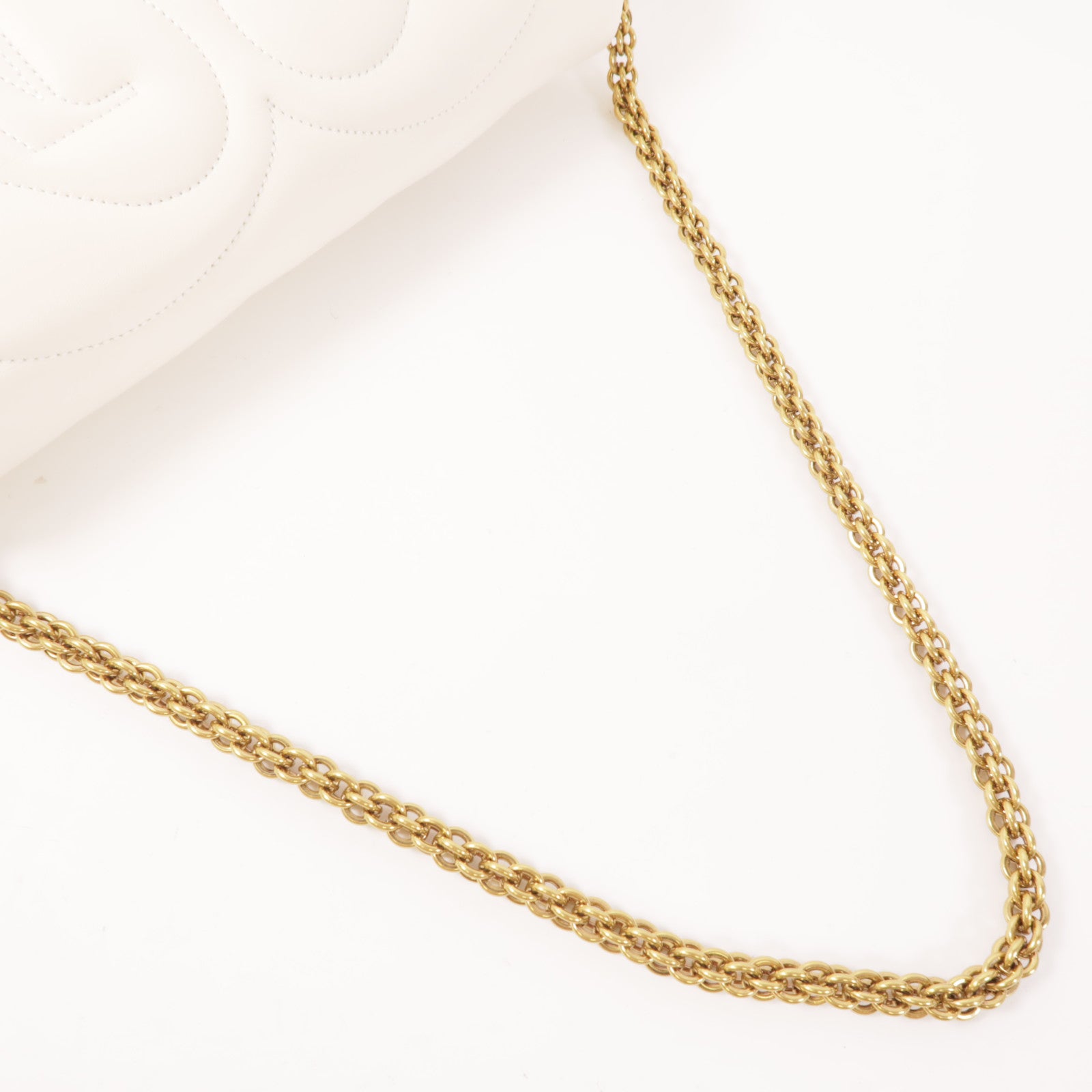 SELECTION GHW Shoulder Bag 7557031BLE19210 Lambskin Leather White