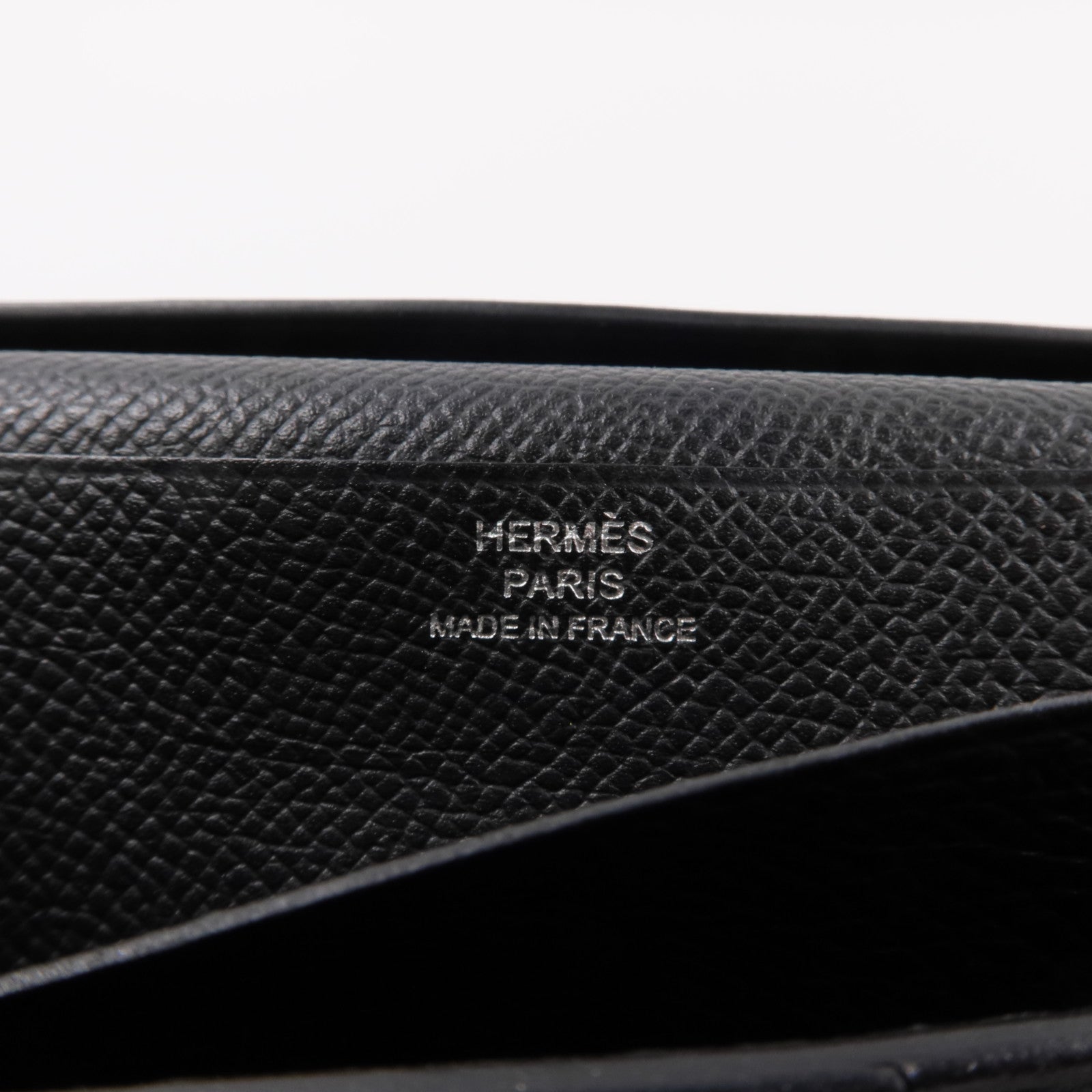 HERMES Epsom皮革Bearn Long Wallet長錢包Noir