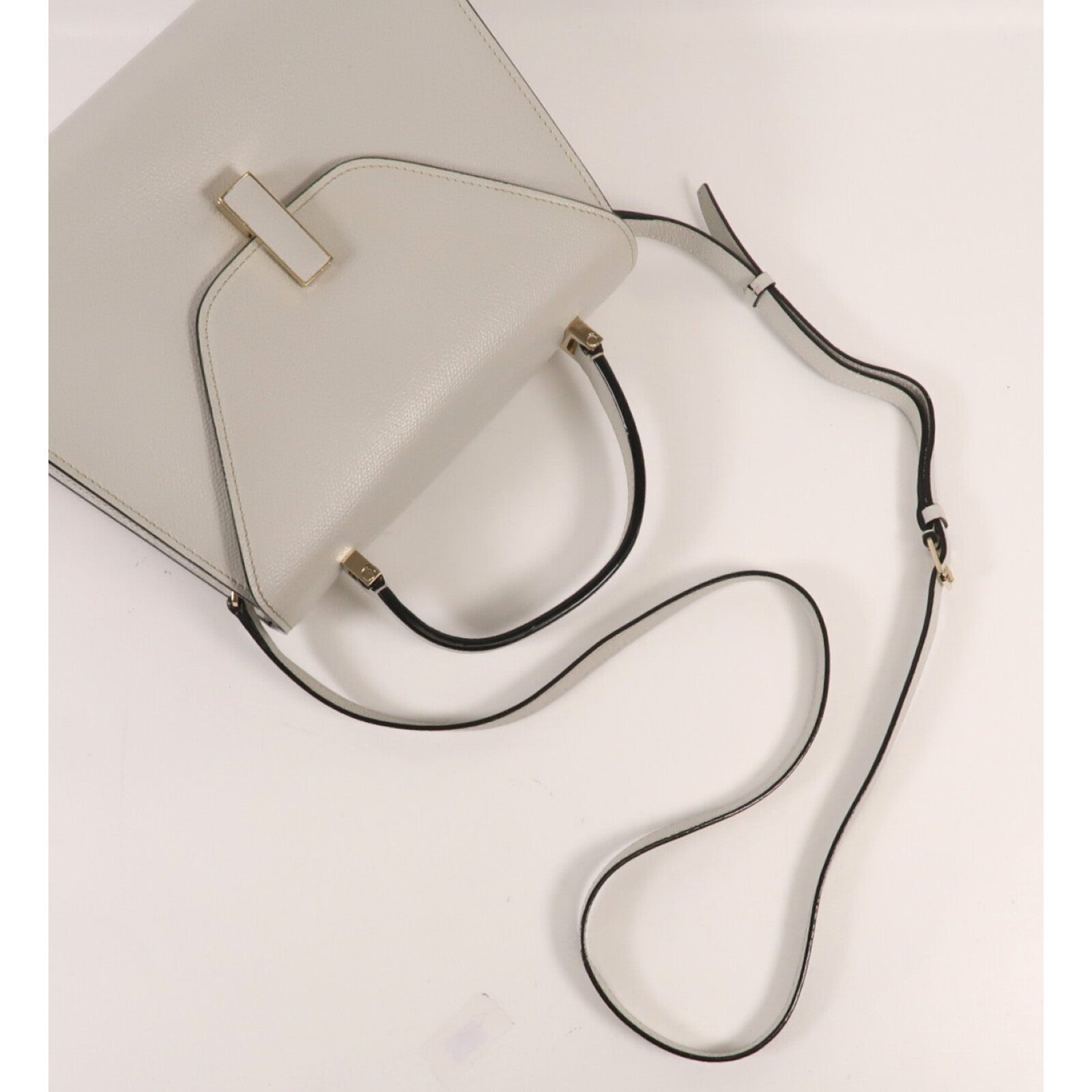 SELECTION 牛皮皮革Vakexlra Inside Top Handle金扣手挽肩背兩用袋