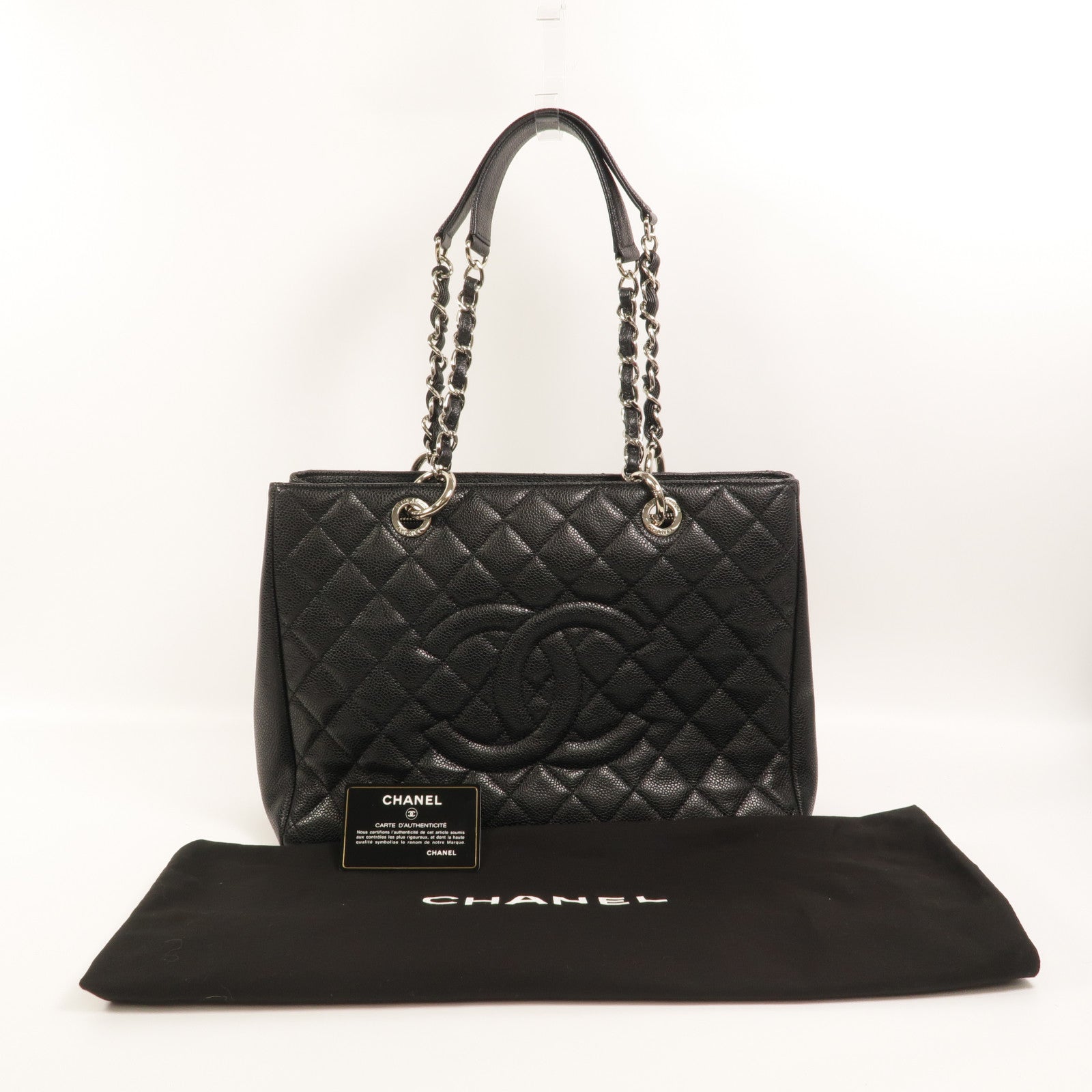 CHANEL GST Grand Shopping Tote Bag鏈帶肩背袋