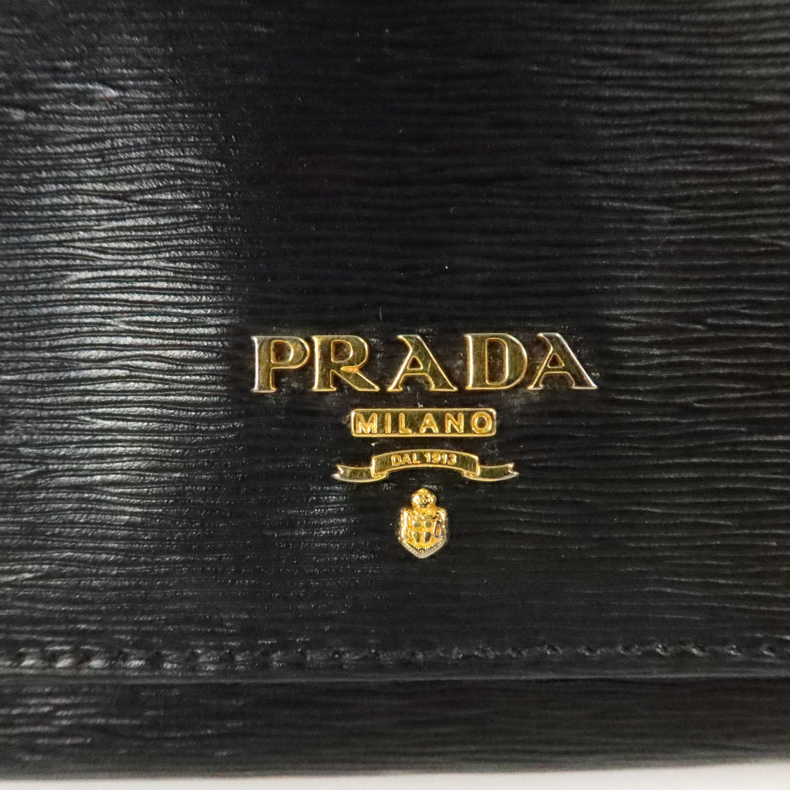 PRADA Saffiano皮革Long Wallet金扣長錢包