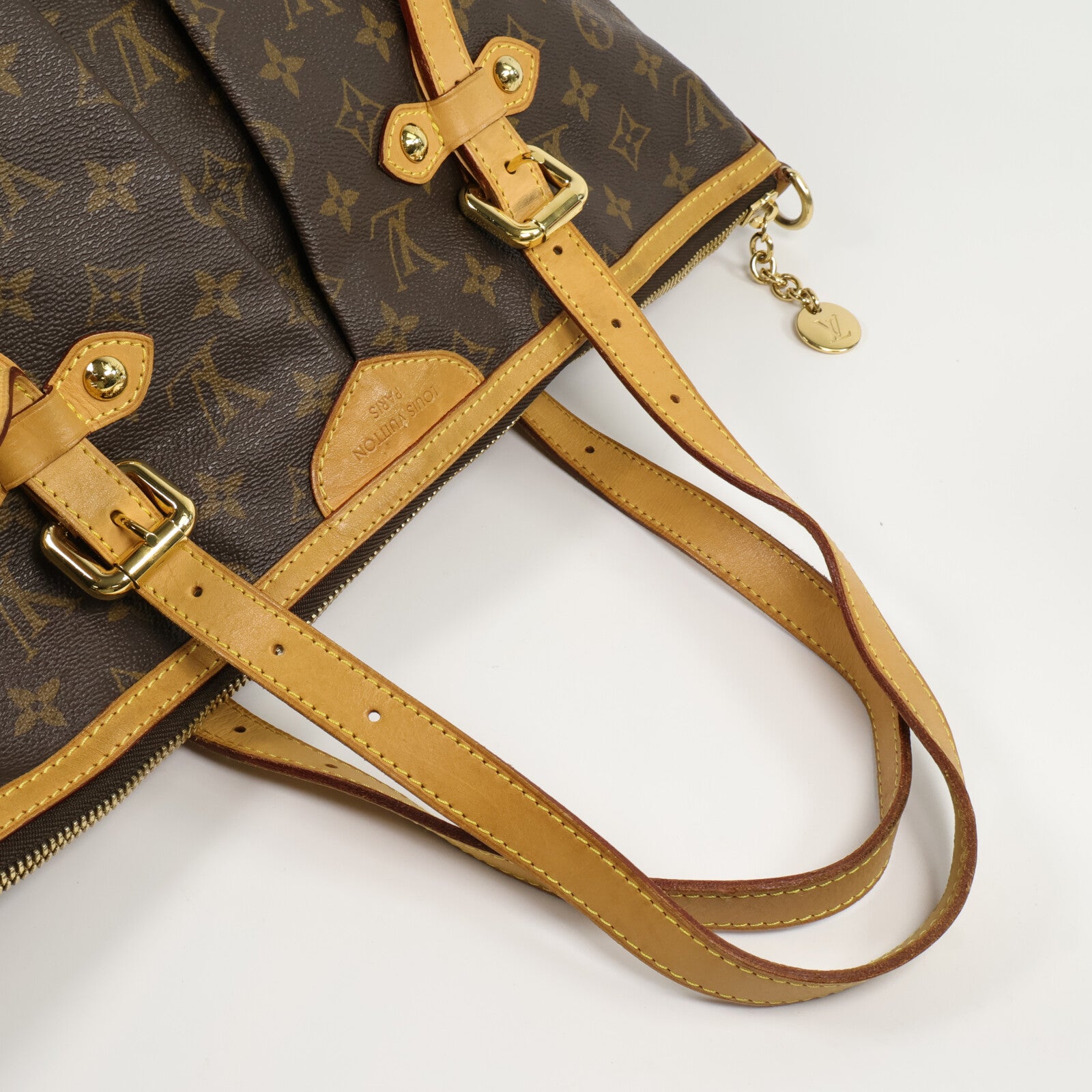 LOUIS VUITTON Monogram Palermo GM手挽肩背兩用袋棕色