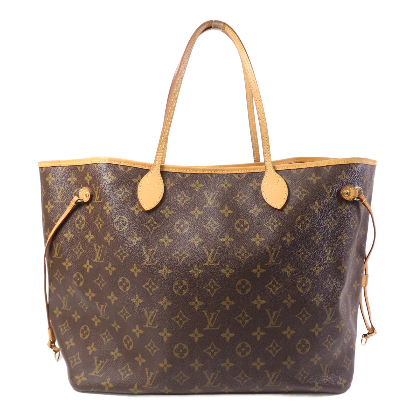 LOUIS VUITTON Monogram Neverfull GM金扣手挽袋