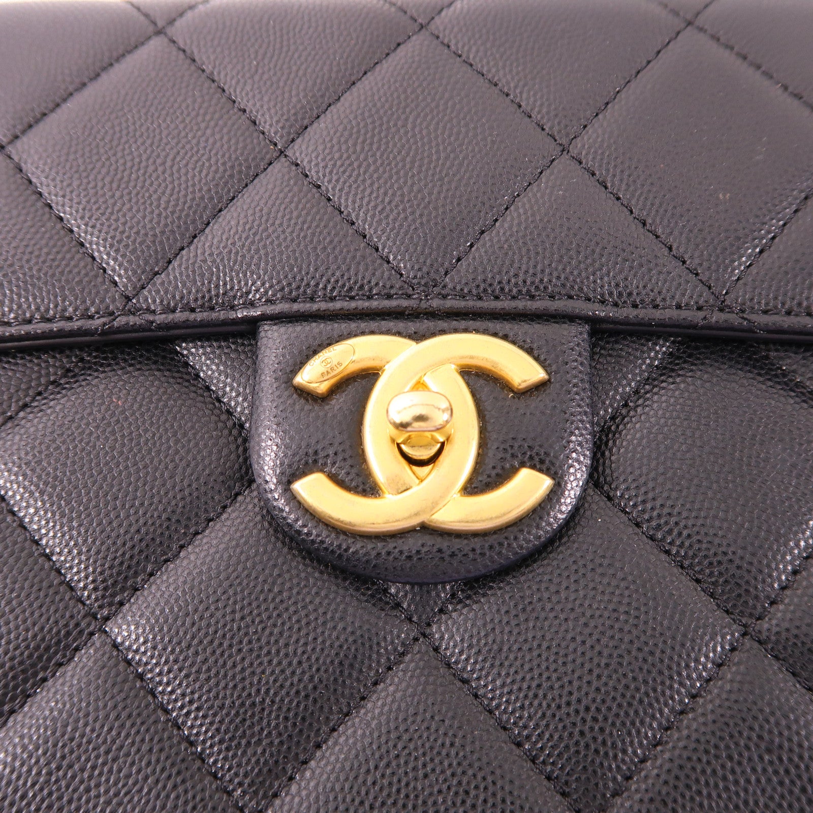 CHANEL 【激減優惠】牛皮皮革Shoulder Bag金扣肩背袋