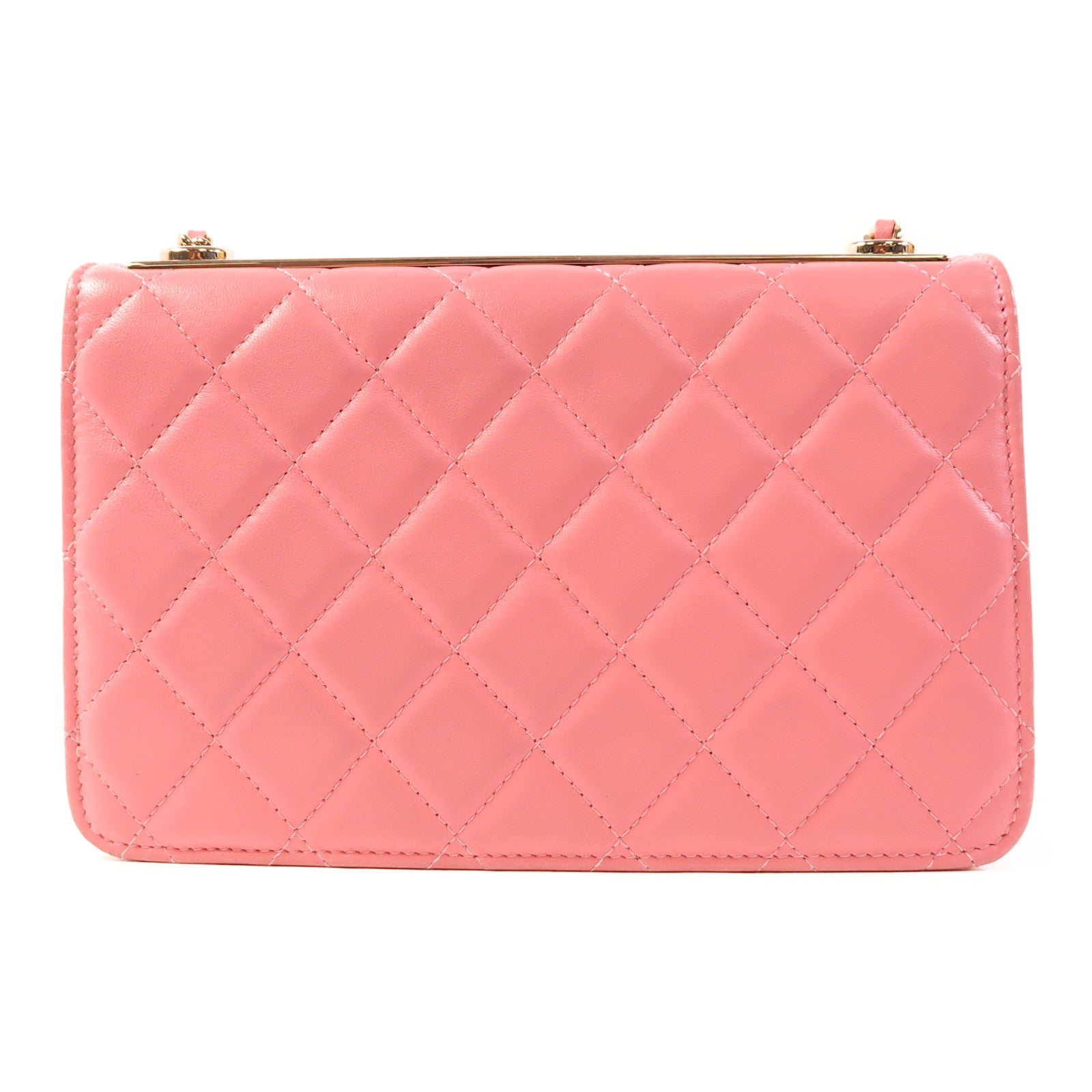 CHANEL 羊皮皮革WOC Wallet On Chain金扣鏈帶肩背袋