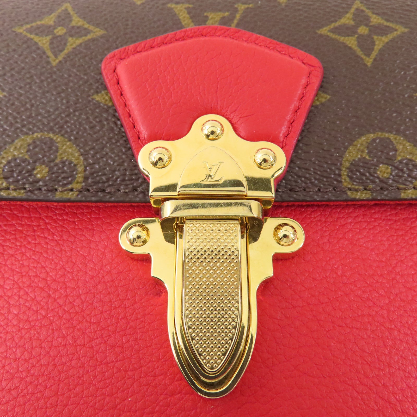 LOUIS VUITTON Monogram Victoire金扣鏈帶肩背袋