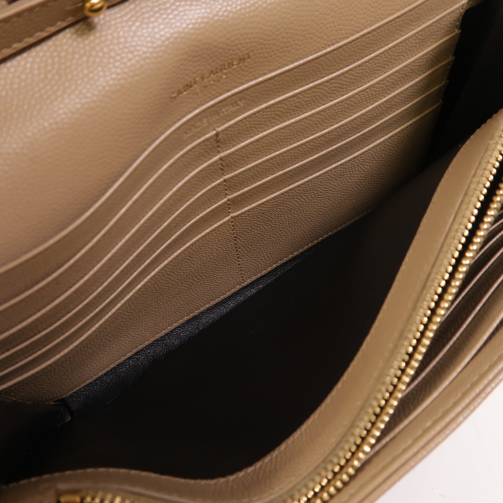 SAINT LAURENT 牛皮皮革Cassandre Envelope鏈帶肩背袋