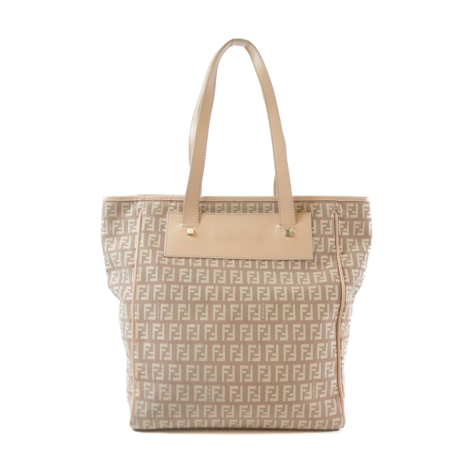 FENDI 帆布Shoulder Bag金扣肩背袋粉紅色