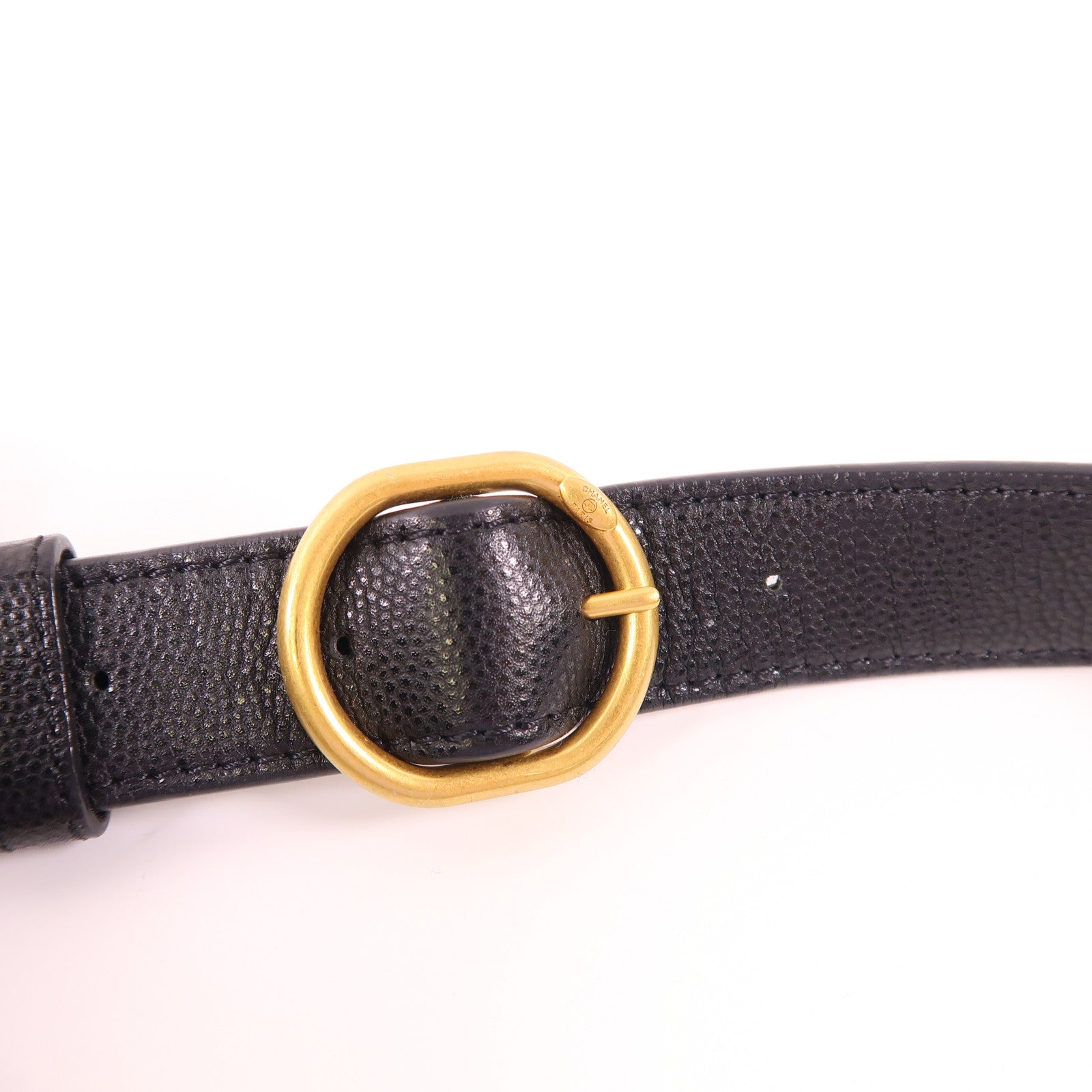 CHANEL 牛皮皮革Shoulder Bag金扣肩背袋