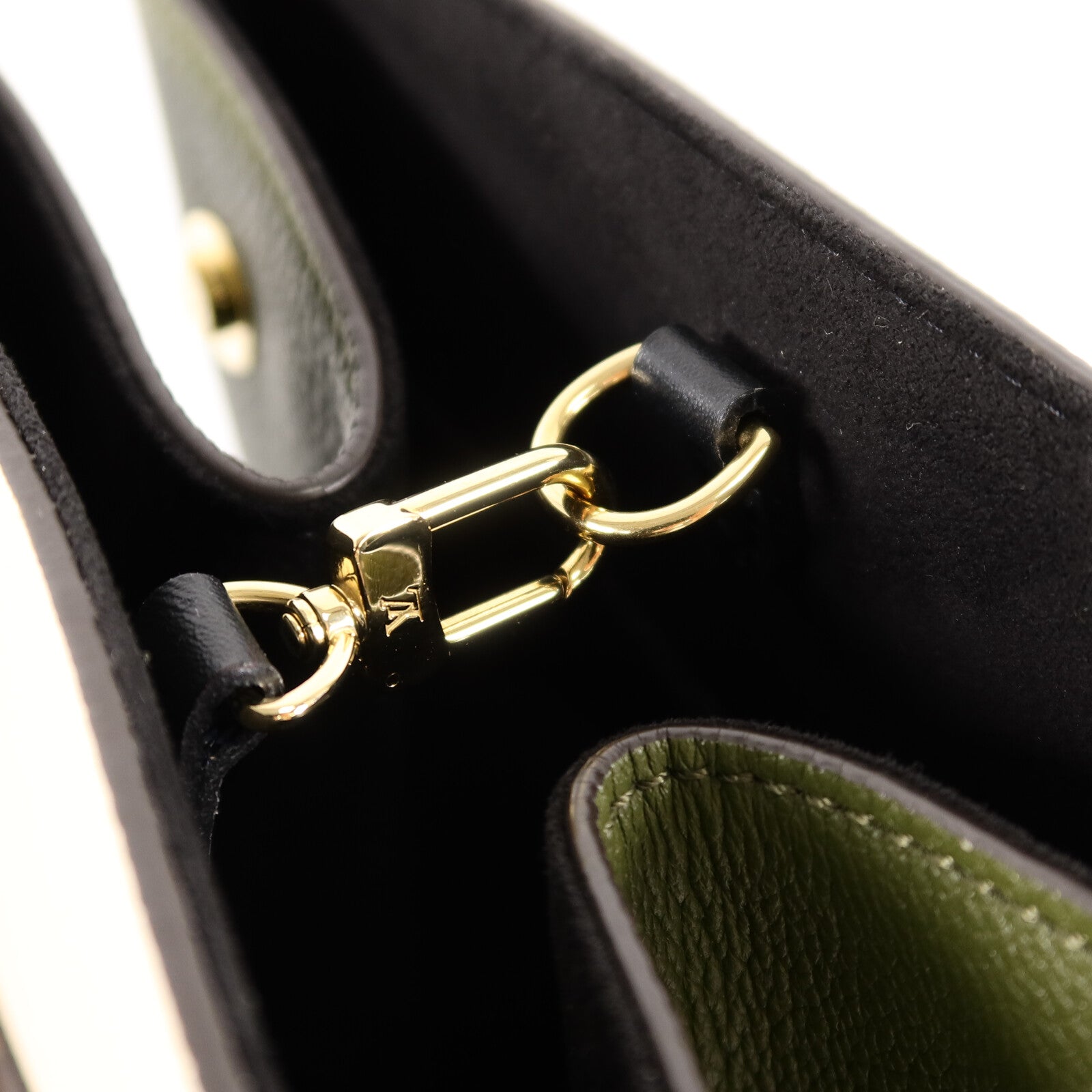 LOUIS VUITTON Monogram/牛皮皮革Fold Tote PM手挽肩背兩用袋