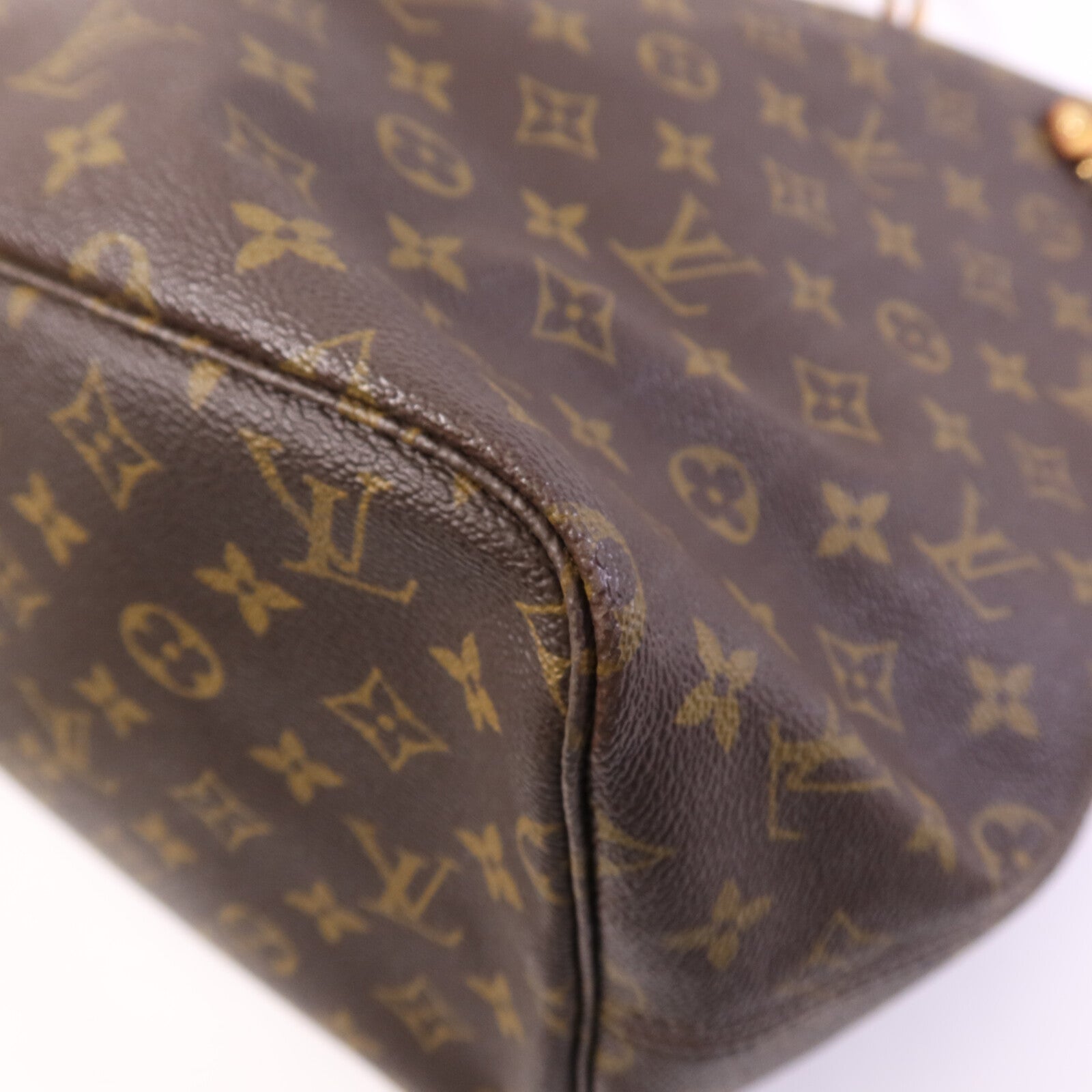 LOUIS VUITTON Monogram Neverfull GM金扣手挽袋