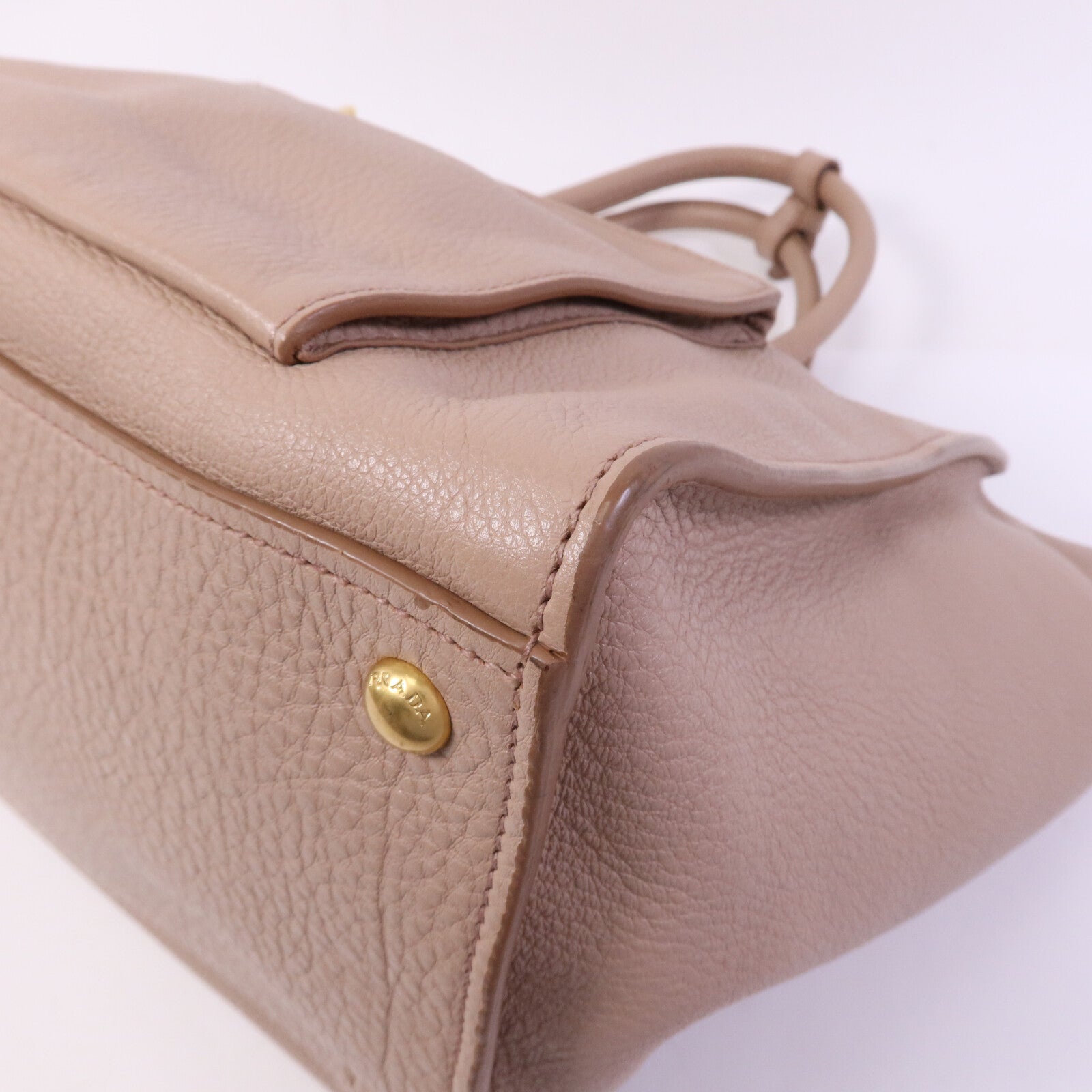 PRADA 牛皮皮革2 Way Shoulder金扣手挽肩背兩用袋