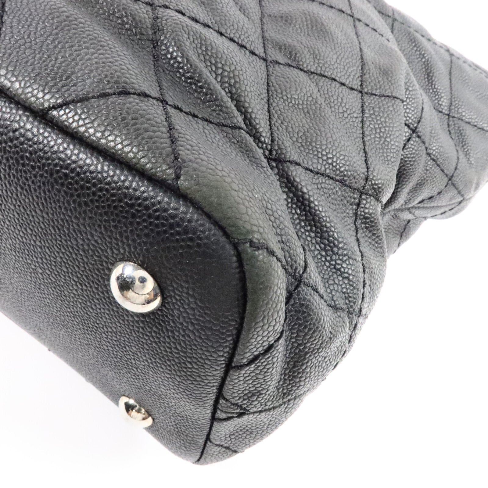 CHANEL 牛皮皮革Grand Shopping Tote鏈帶肩背袋