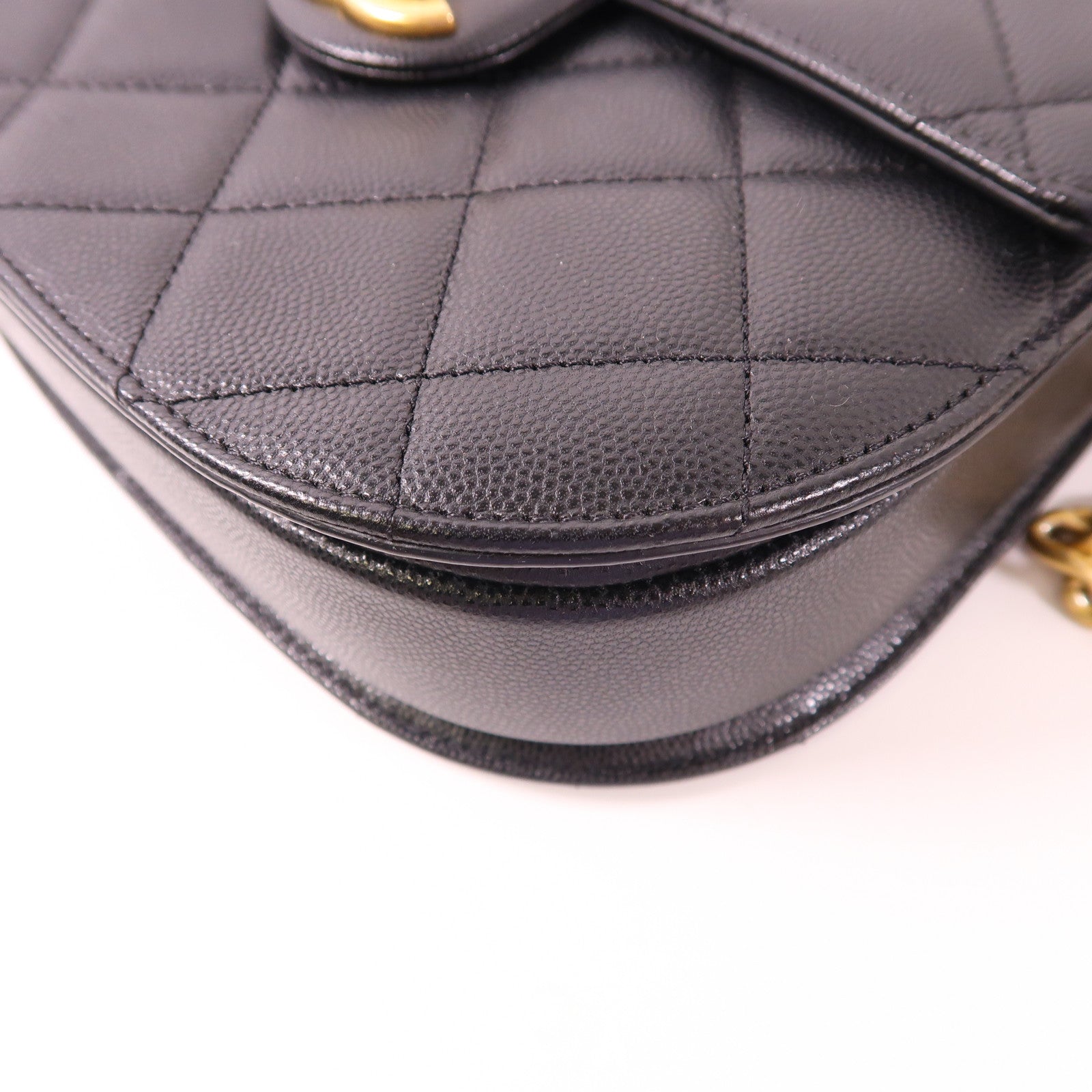 CHANEL 牛皮皮革Shoulder Bag金扣肩背袋