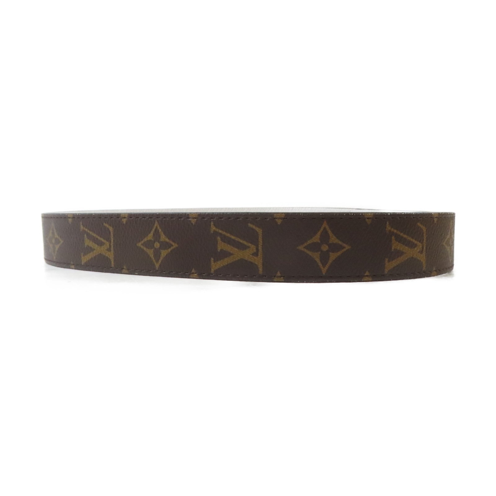LOUIS VUITTON Monogram Shoulder Strap金扣肩帶啡色/白色