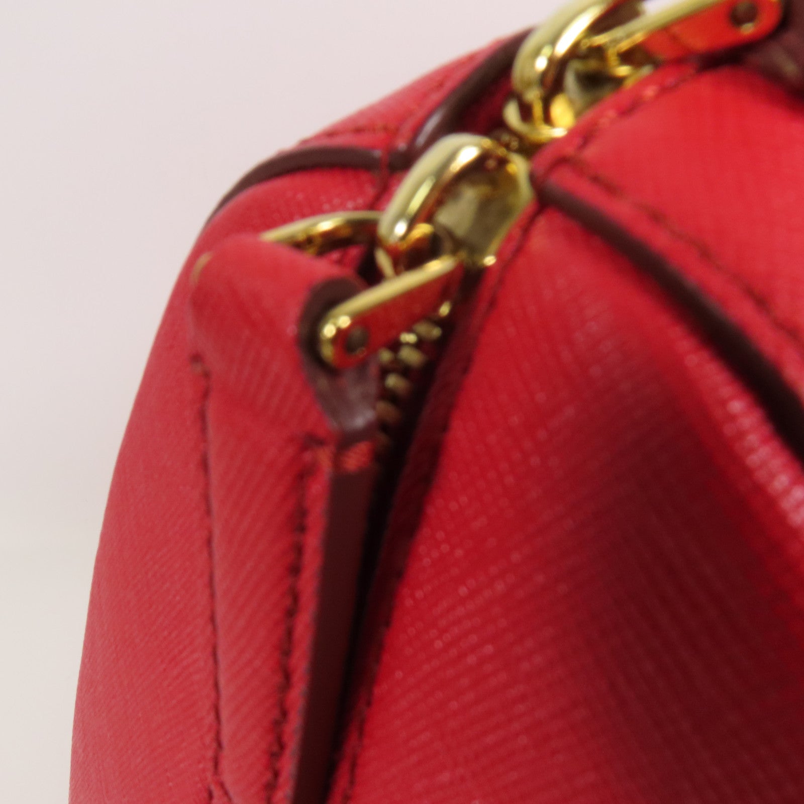 MCM 牛皮皮革Boston Bag金扣手挽袋