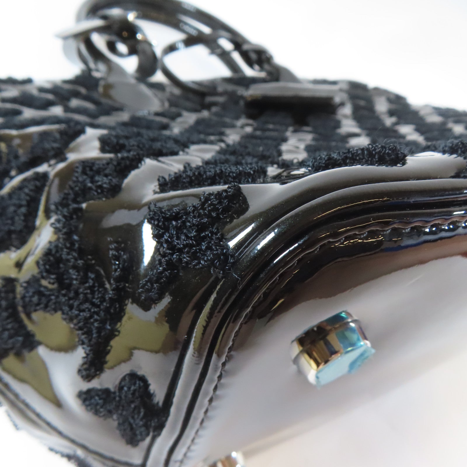 LOUIS VUITTON 【激減優惠】Monogram Fascination Lock It BB Bouclette銀扣手挽袋黑色