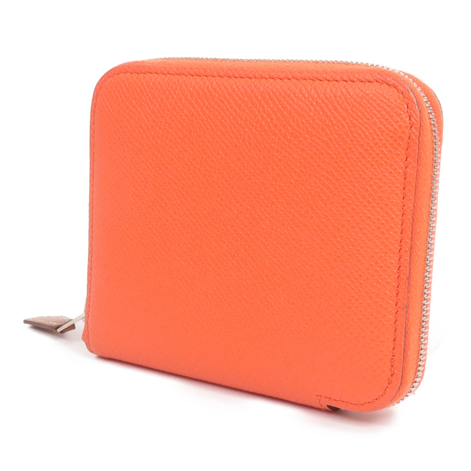 HERMES Epsom皮革Silk'In Compact Wallet錢包Capucine