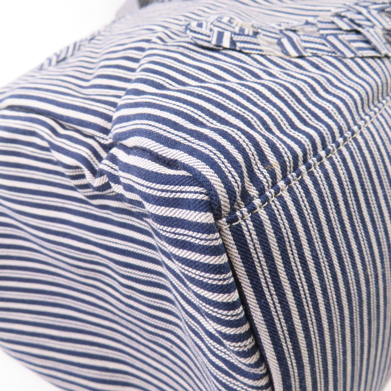 CHANEL 帆布CC Striped Tote Bag銀扣手挽袋