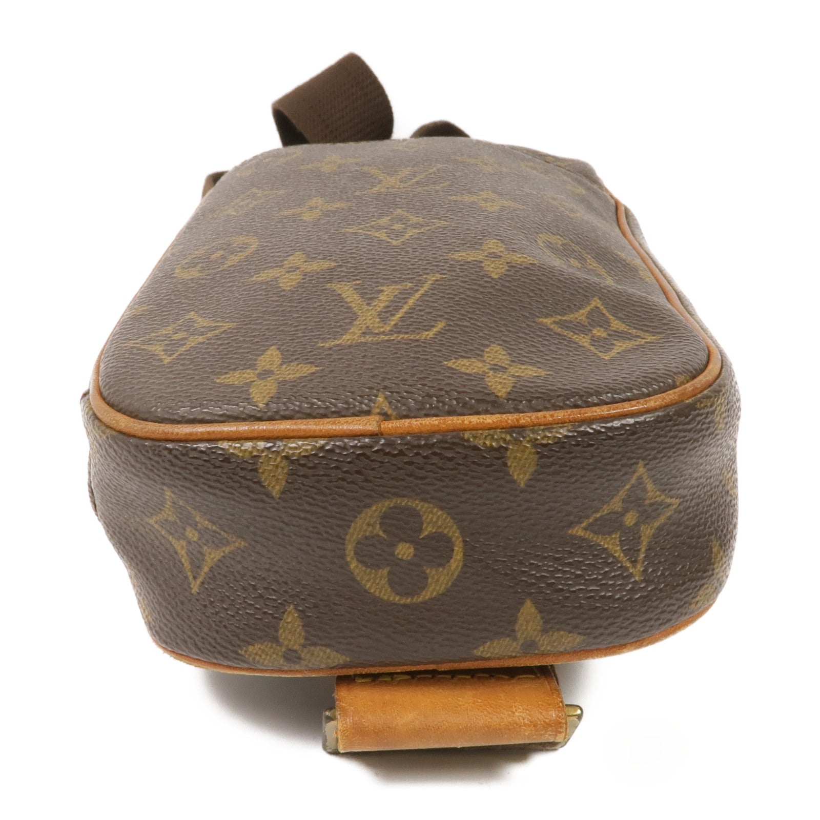 LOUIS VUITTON Monogram Pochette Gange金扣腰包